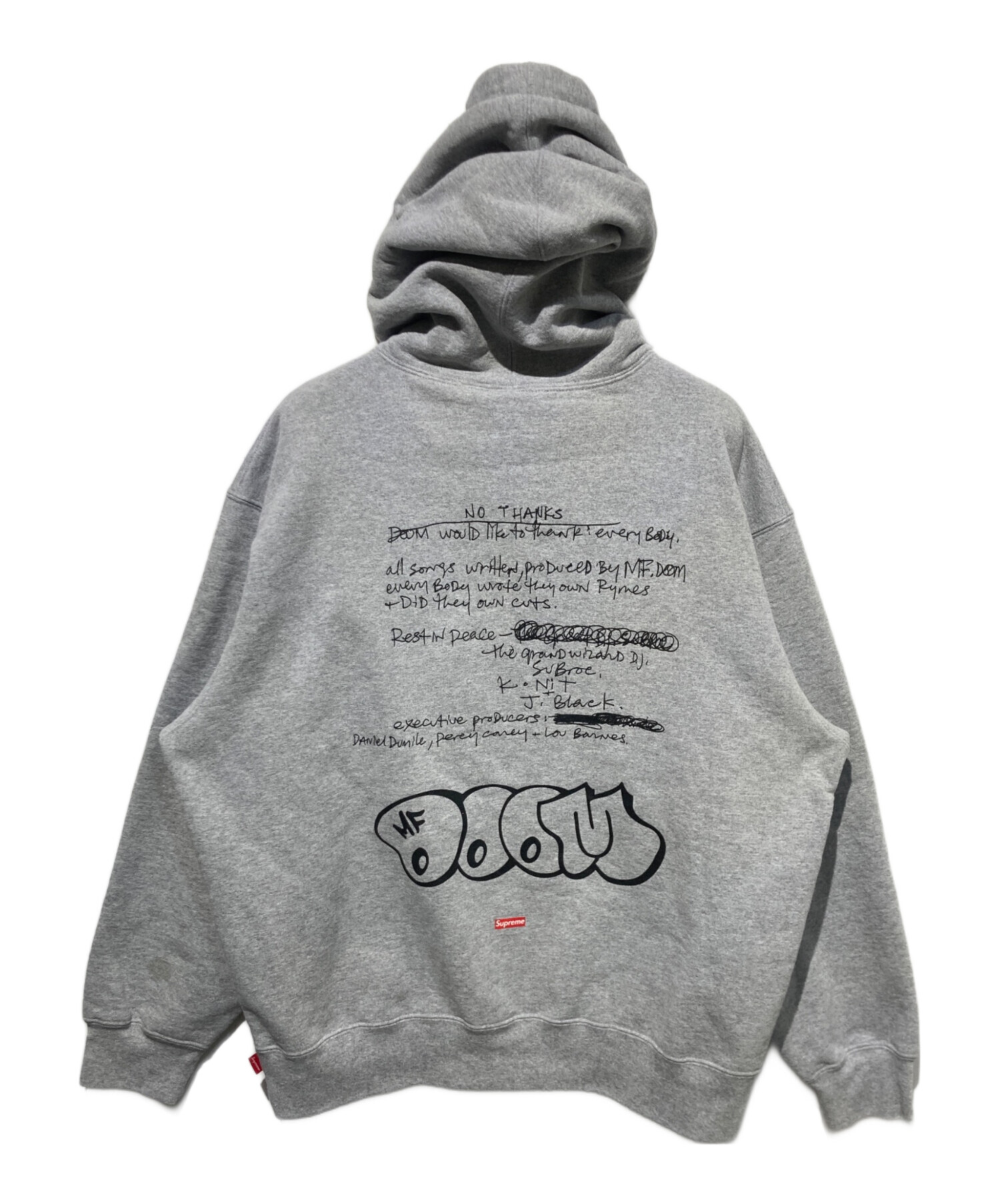 中古・古着通販】Supreme (シュプリーム) MF DOOM Hooded Sweatshirt