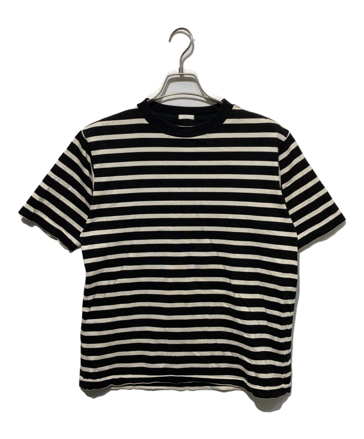 COMOLI 半袖Tシャツsize4新品未使用値下げ 中古・古着通販】COMOLI (コモリ) コットンボーダー半袖クルー Tシャツ
