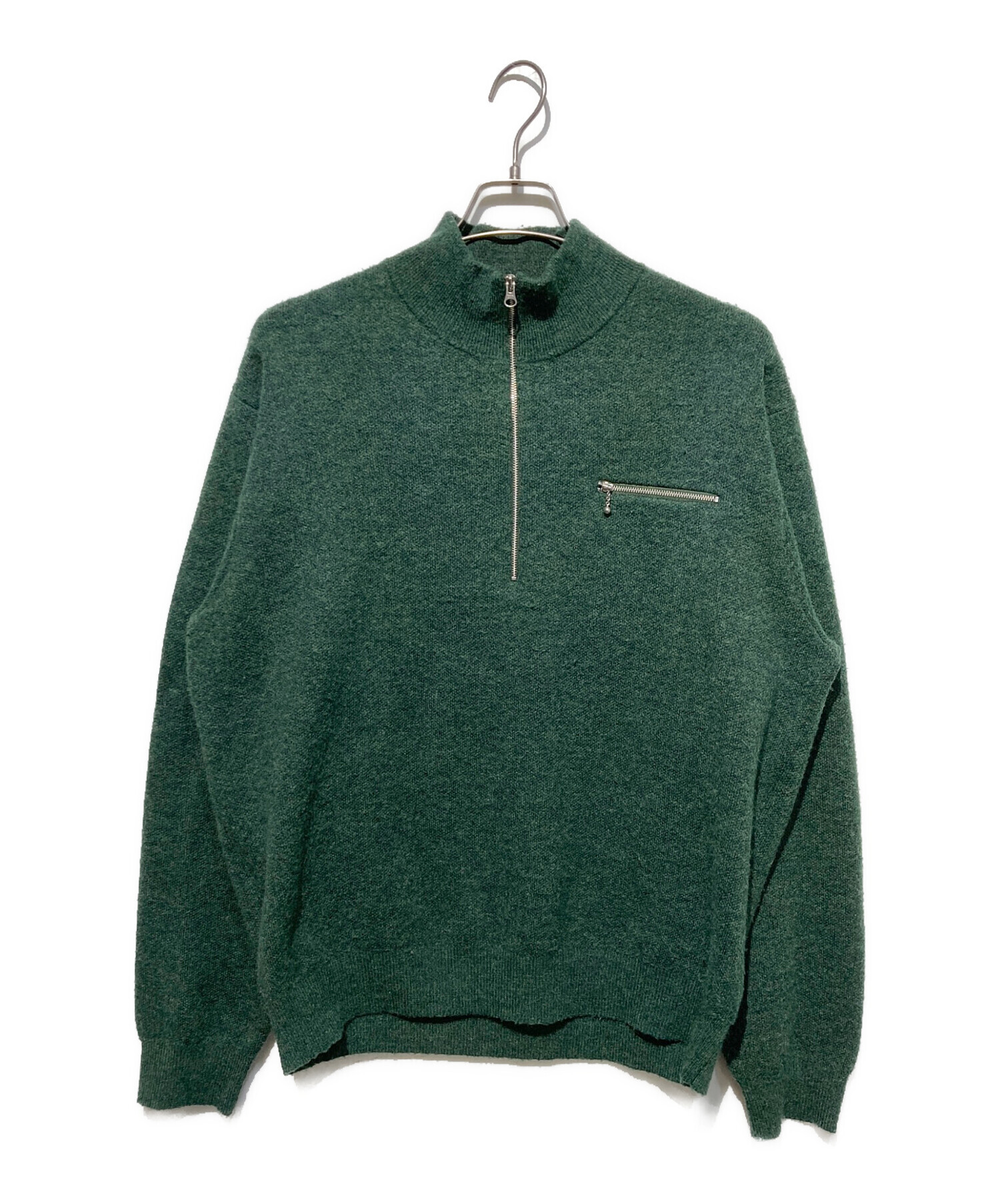 中古・古着通販】stussy (ステューシー) Half Zip Mock Neck Sweater