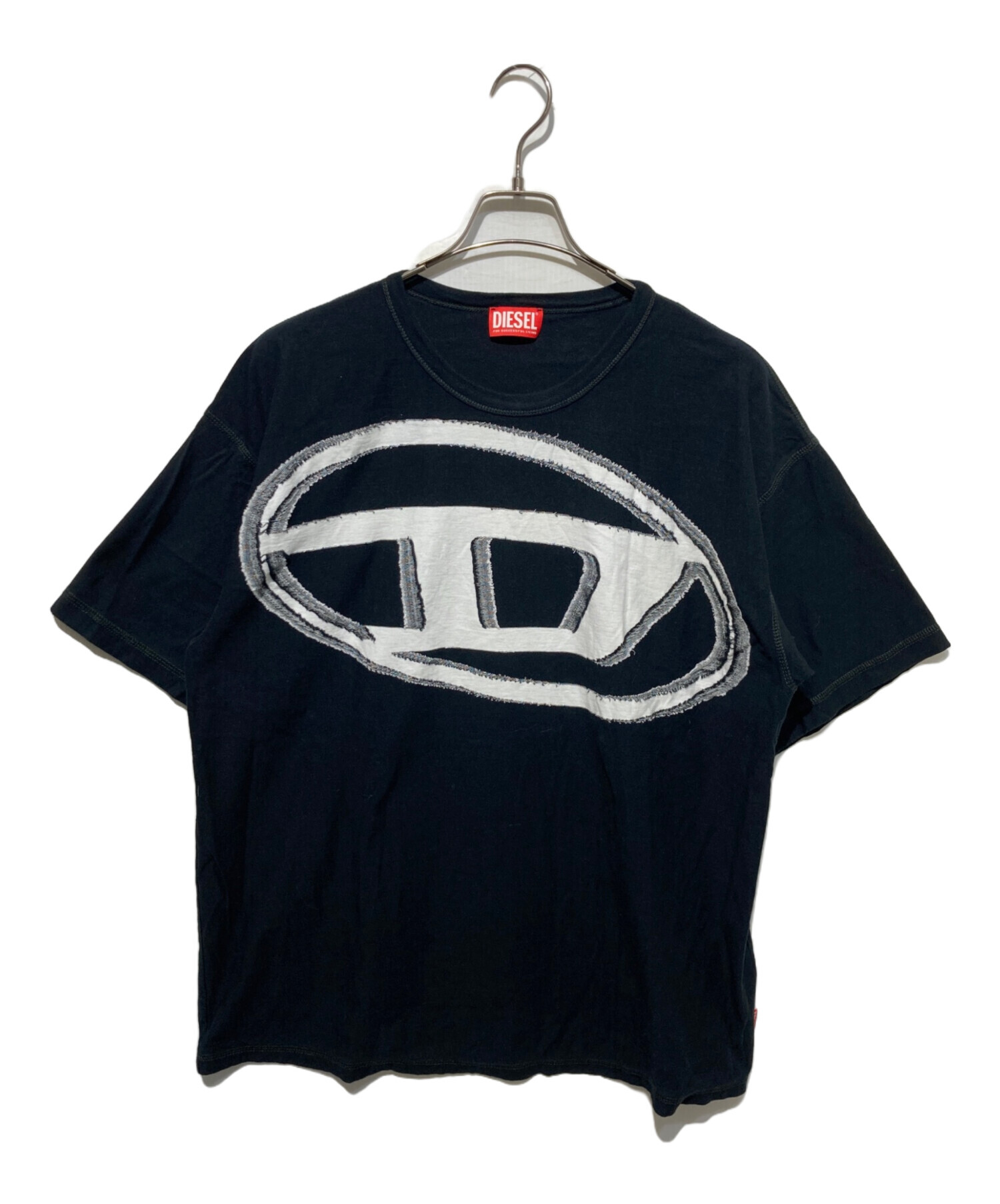 中古・古着通販】DIESEL (ディーゼル) Dロゴ プリントTシャツ ブラック