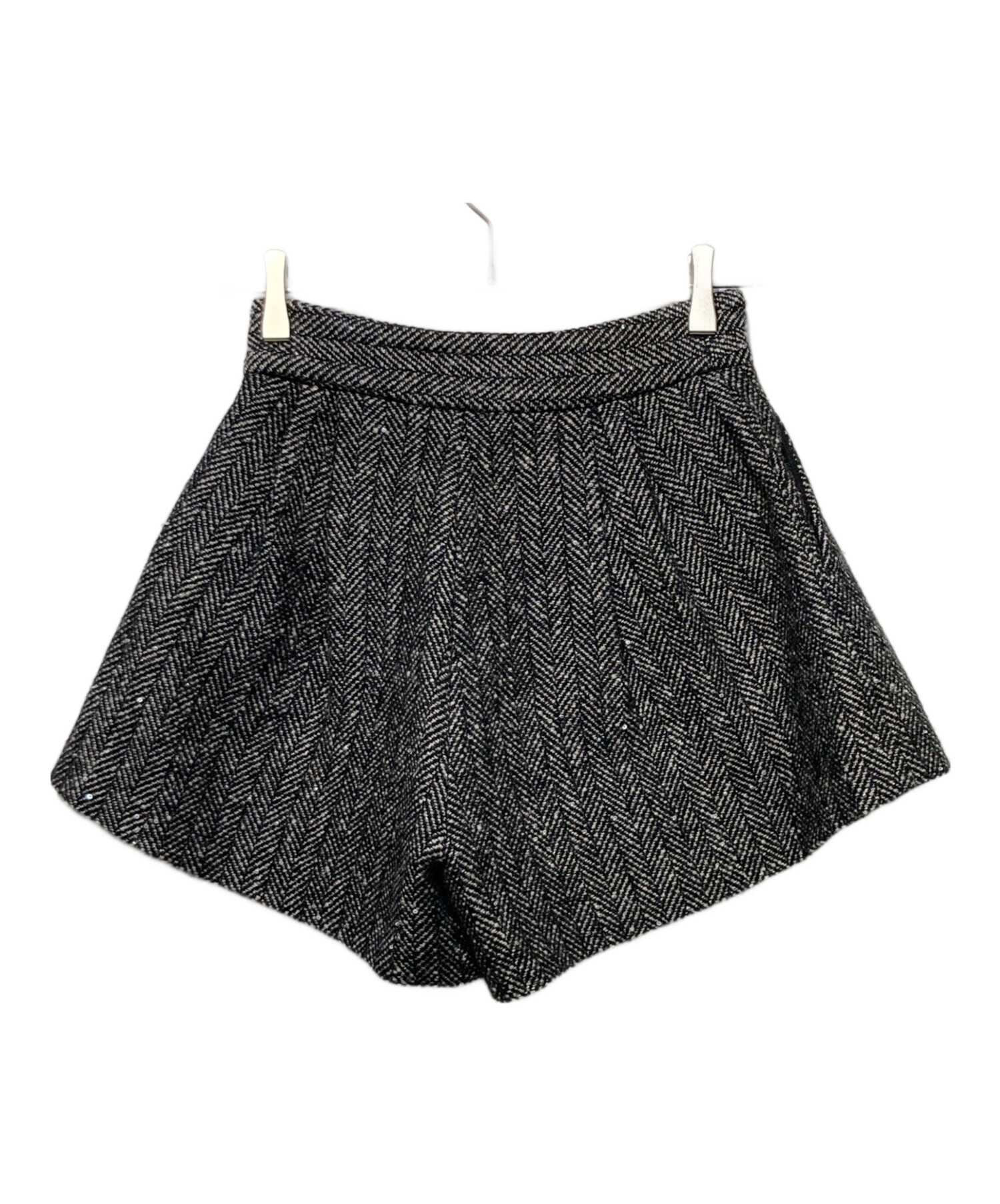 【未使用】sheller ショートパンツ！ 中古・古着通販】sheller (シェリエ) ヘリンボーンショートパンツ