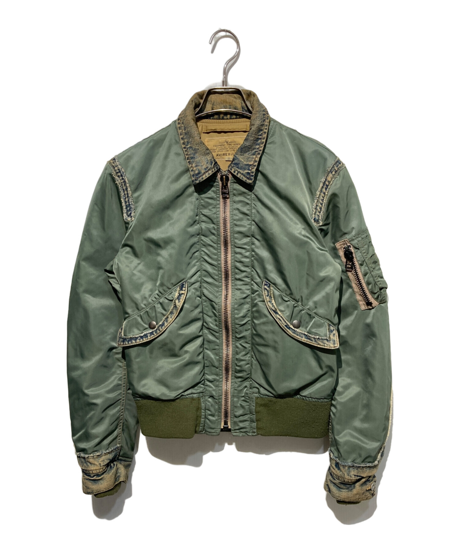 中古・古着通販】AVIREX (アヴィレックス) L-2Bデニム切替ジャケット