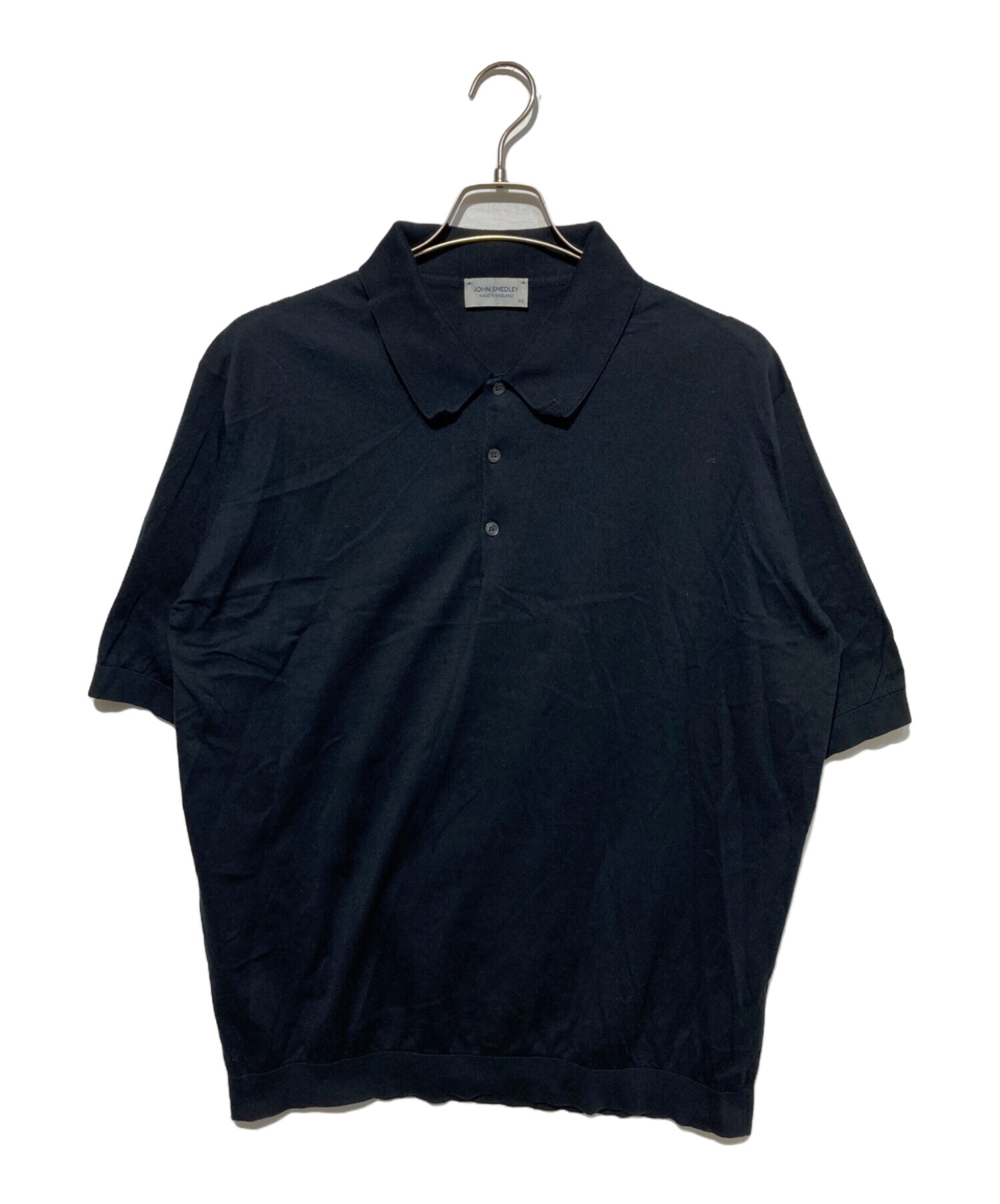 JOHN SMEDLEY ニットポロシャツ ブラックL JOHN SMEDLEY（ジョンスメドレー） ニットポロシャツ メンズ シー
