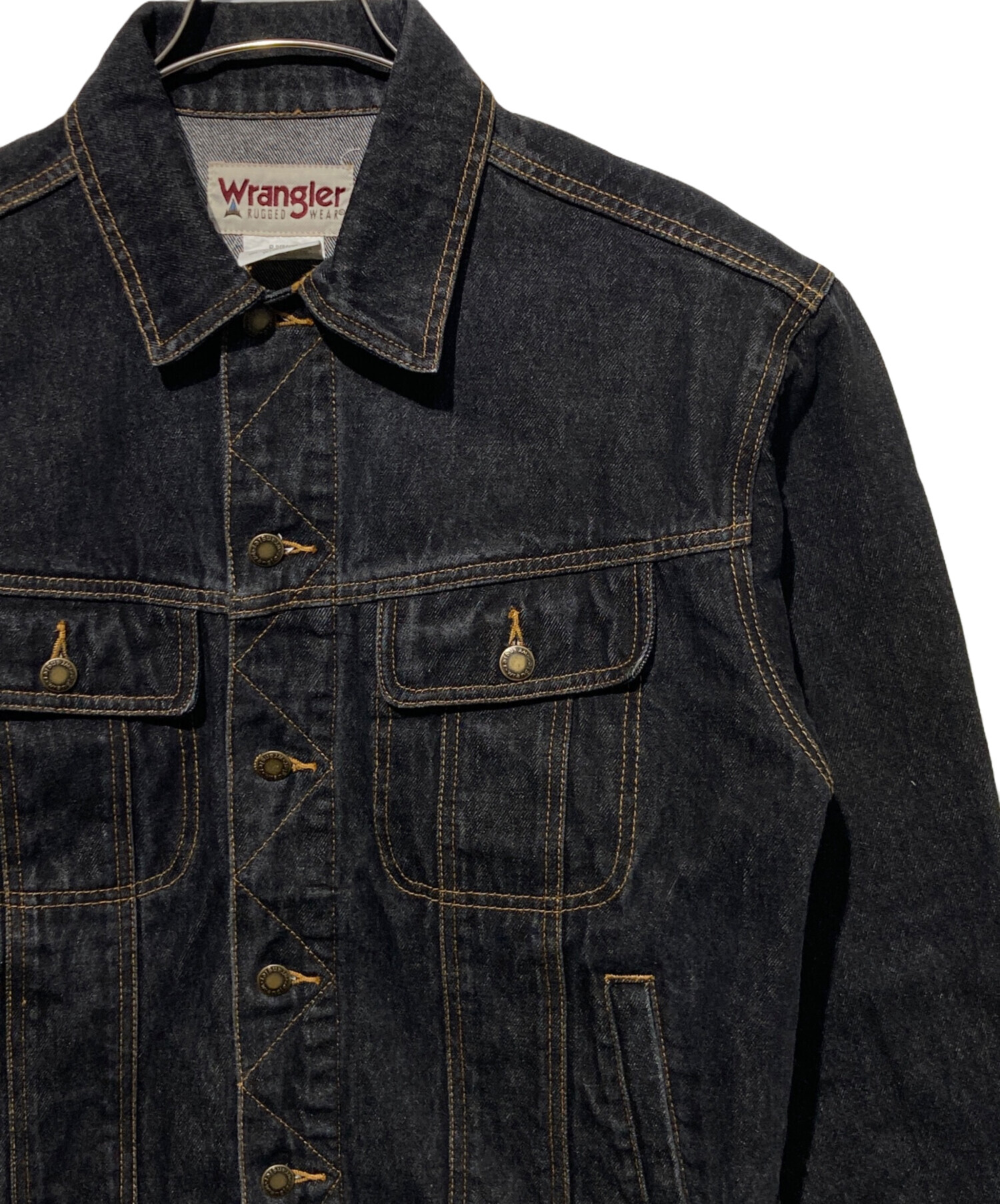 中古・古着通販】Wrangler (ラングラー) デニムジャケット ブラック