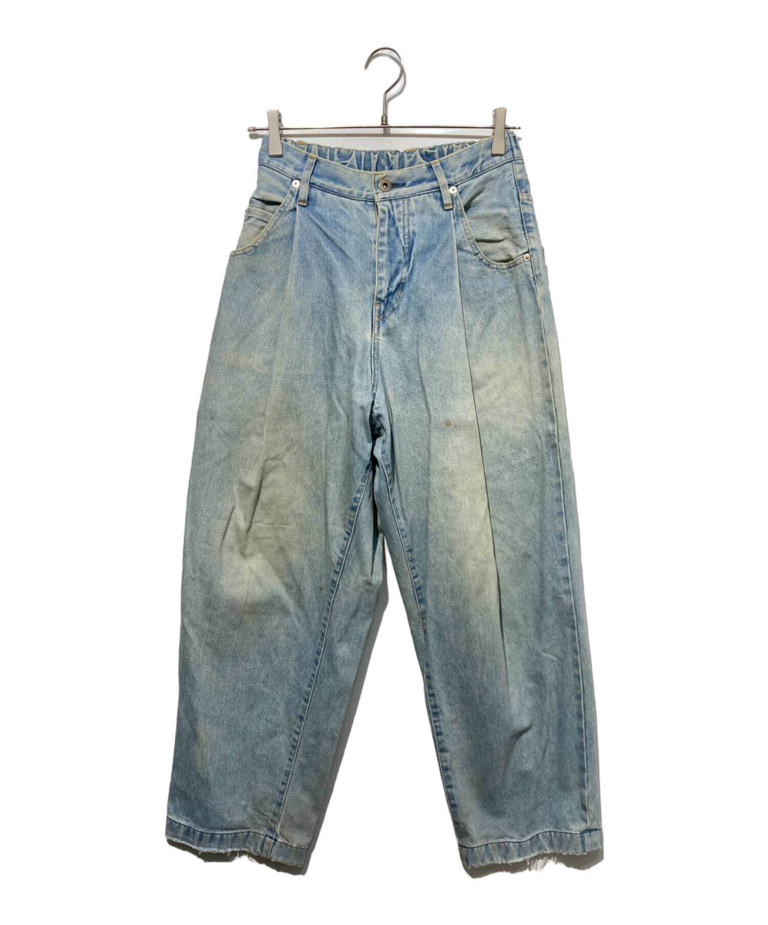中古・古着通販】NEON SIGN (ネオンサイン) USED加工 Wide denim 