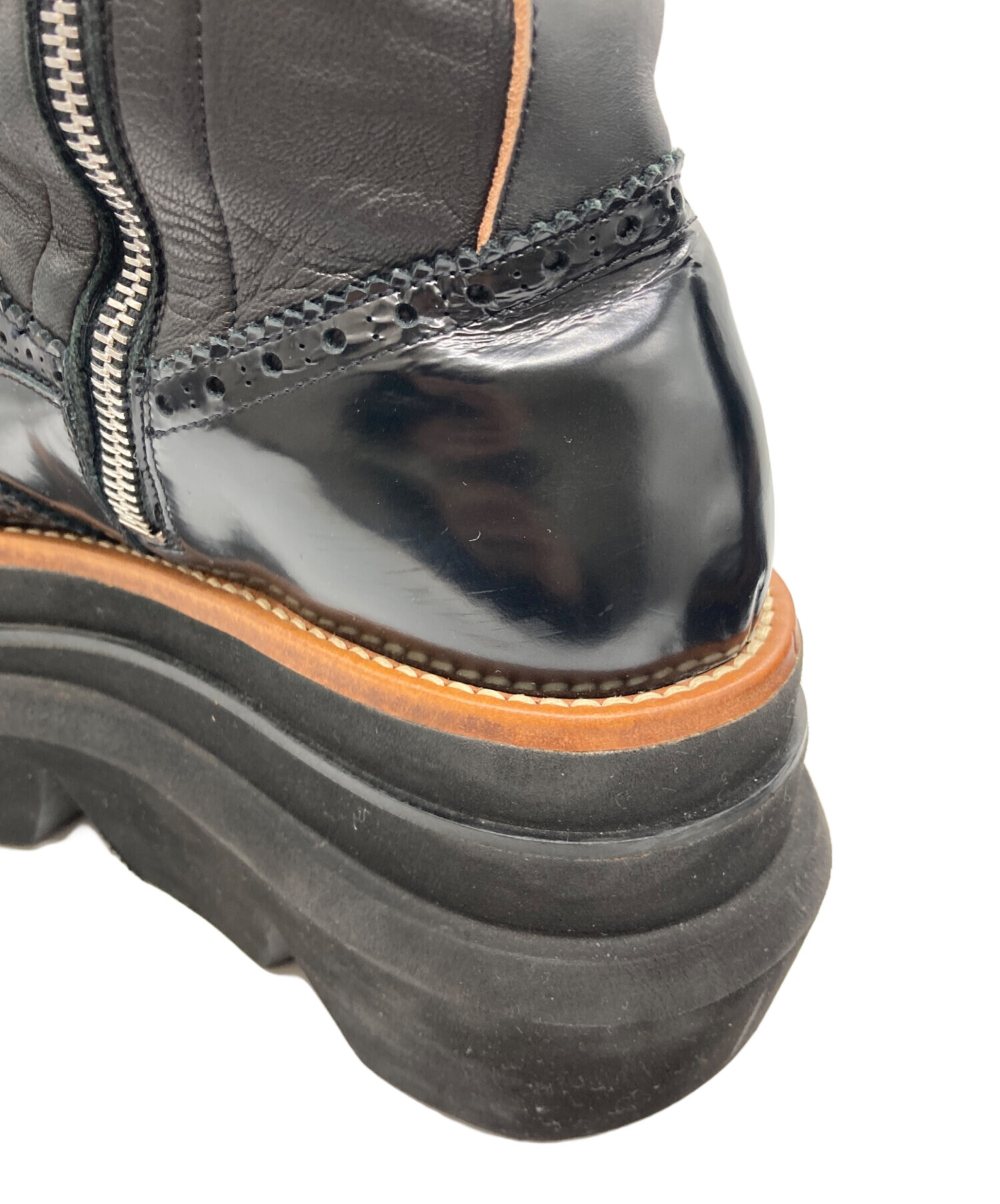 中古・古着通販】sacai (サカイ) ENGINEER SOCK BOOTS ブラック サイズ