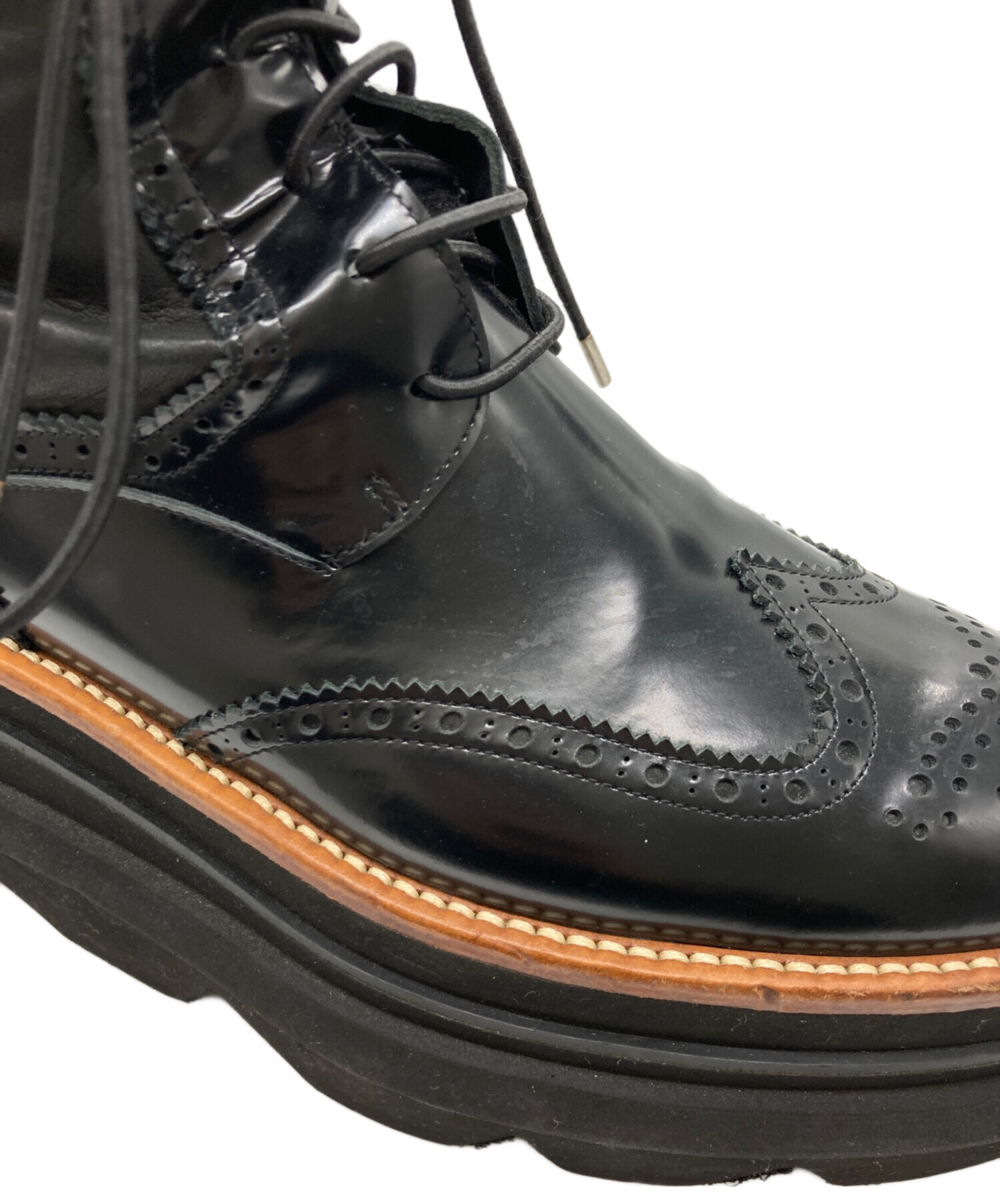 中古・古着通販】sacai (サカイ) ENGINEER SOCK BOOTS ブラック サイズ