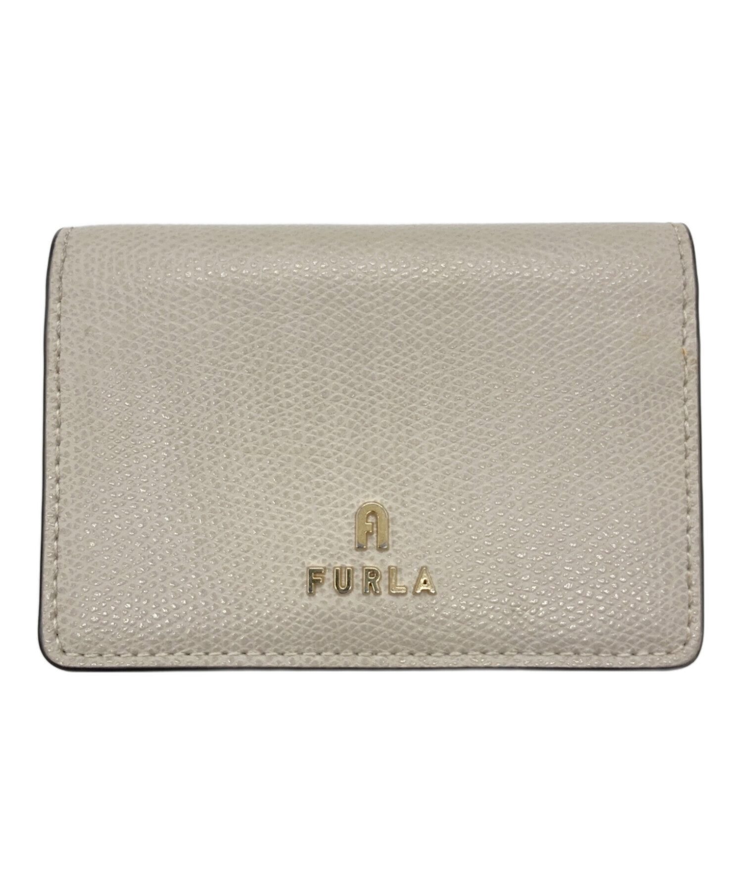 中古・古着通販】FURLA (フルラ) カメリアカードケース ベージュ