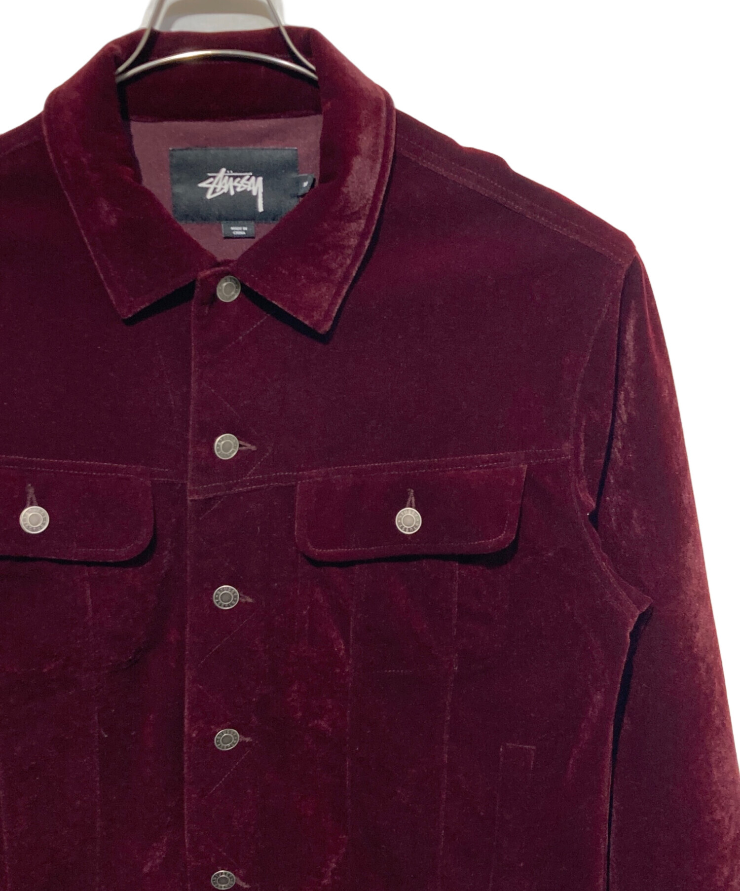 中古・古着通販】stussy (ステューシー) ベロアトラッカージャケット