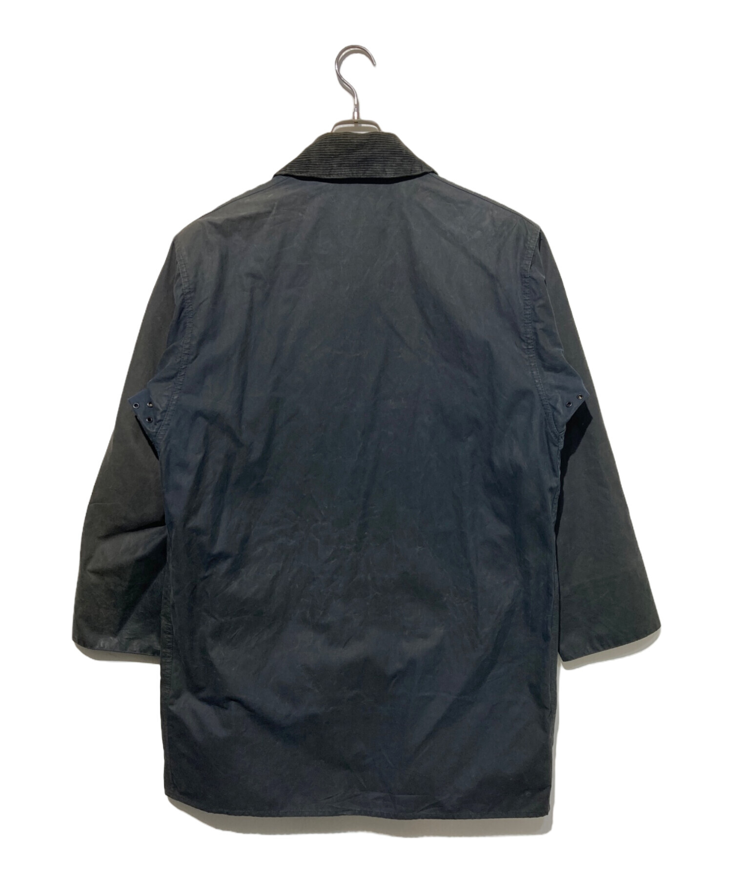バブアー ボーダー ネイビー サイズ40 中古・古着通販】Barbour (バブアー) BORDER オイルドジャケット