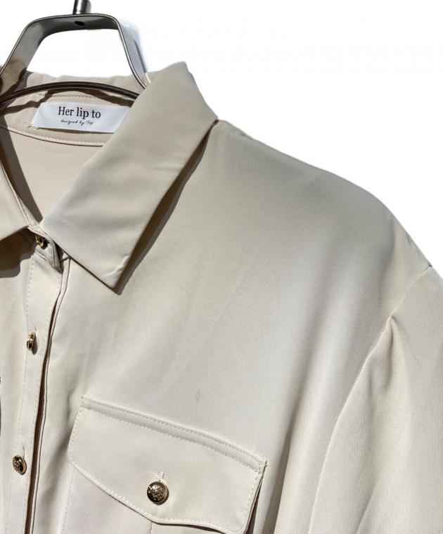 中古・古着通販】Her lip to (ハーリップトゥ) Noble Shirt Dress
