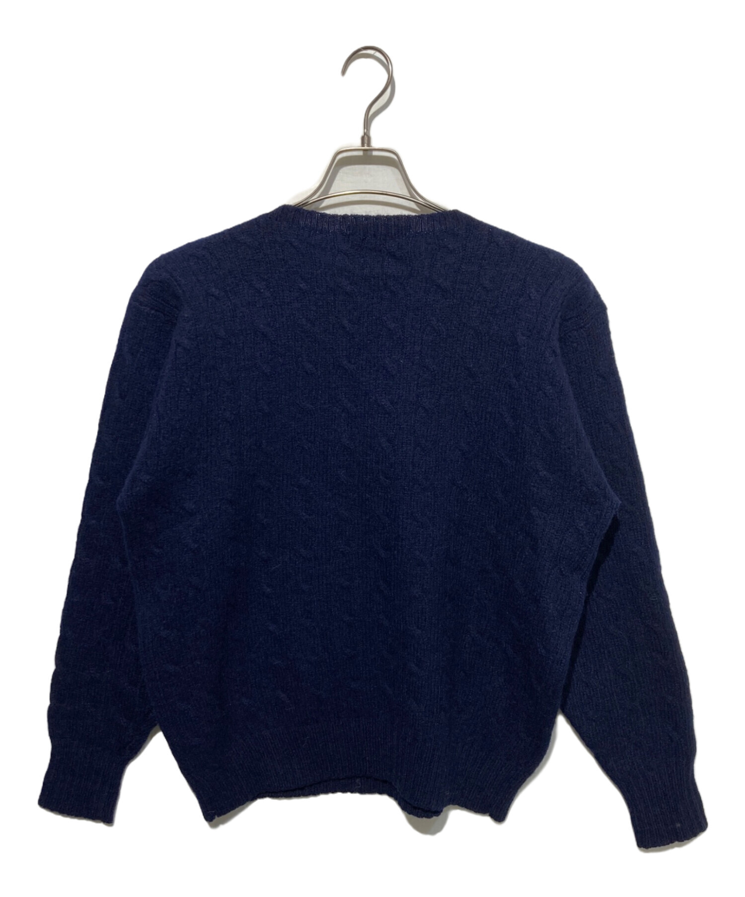 ラスト１点！【新品タグ付き】ポロ ラルフローレン ケーブルニット 紺ネイビーM 中古・古着通販】POLO RALPH LAUREN (ポロ・ラルフローレン) ケーブル