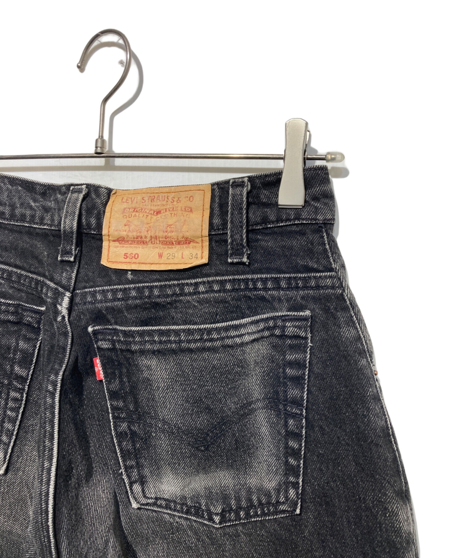 中古・古着通販】LEVI'S (リーバイス) 560 デニムパンツ ブラック