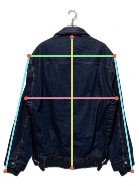 中古・古着通販】sacai (サカイ) DENIM X NYLON TWILL BLOUSON