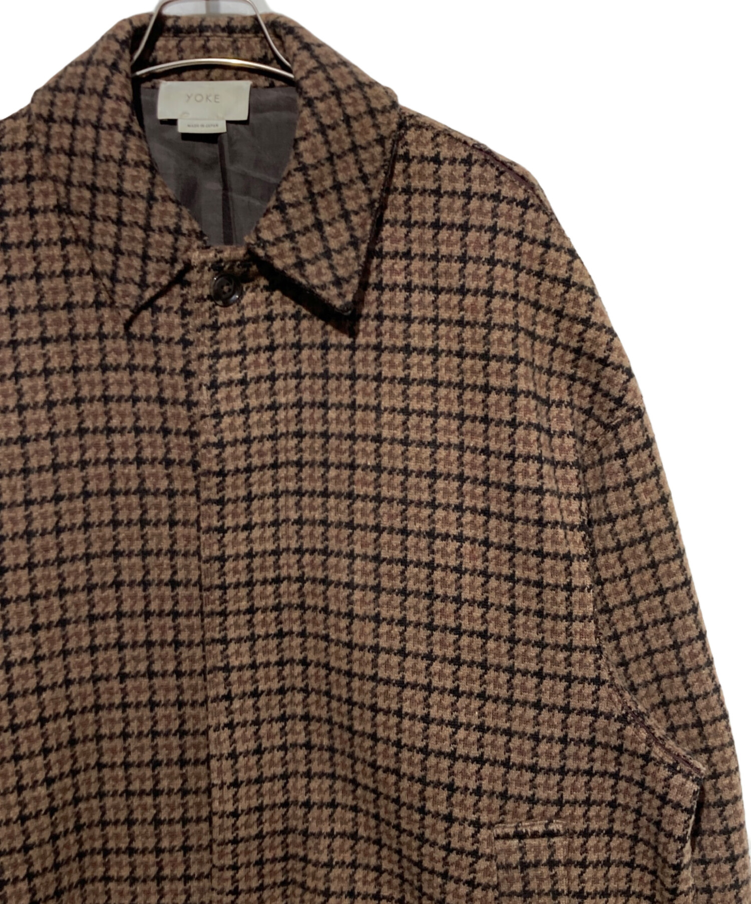 中古・古着通販】YOKE (ヨーク) DOUBLE JQUARD KNIT BALCOLLAR COAT