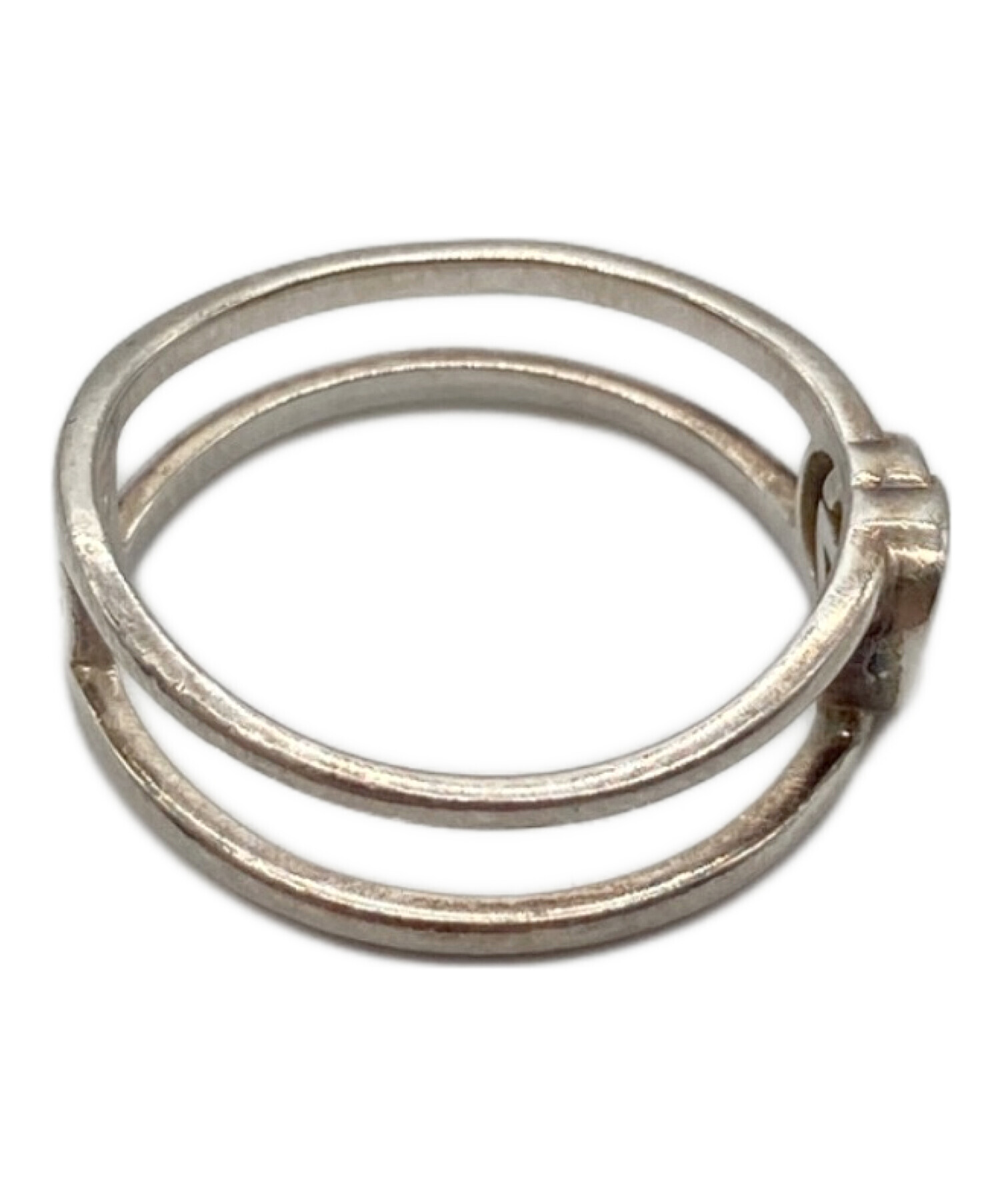中古・古着通販】GUCCI (グッチ) インターロッキングGリング シルバー