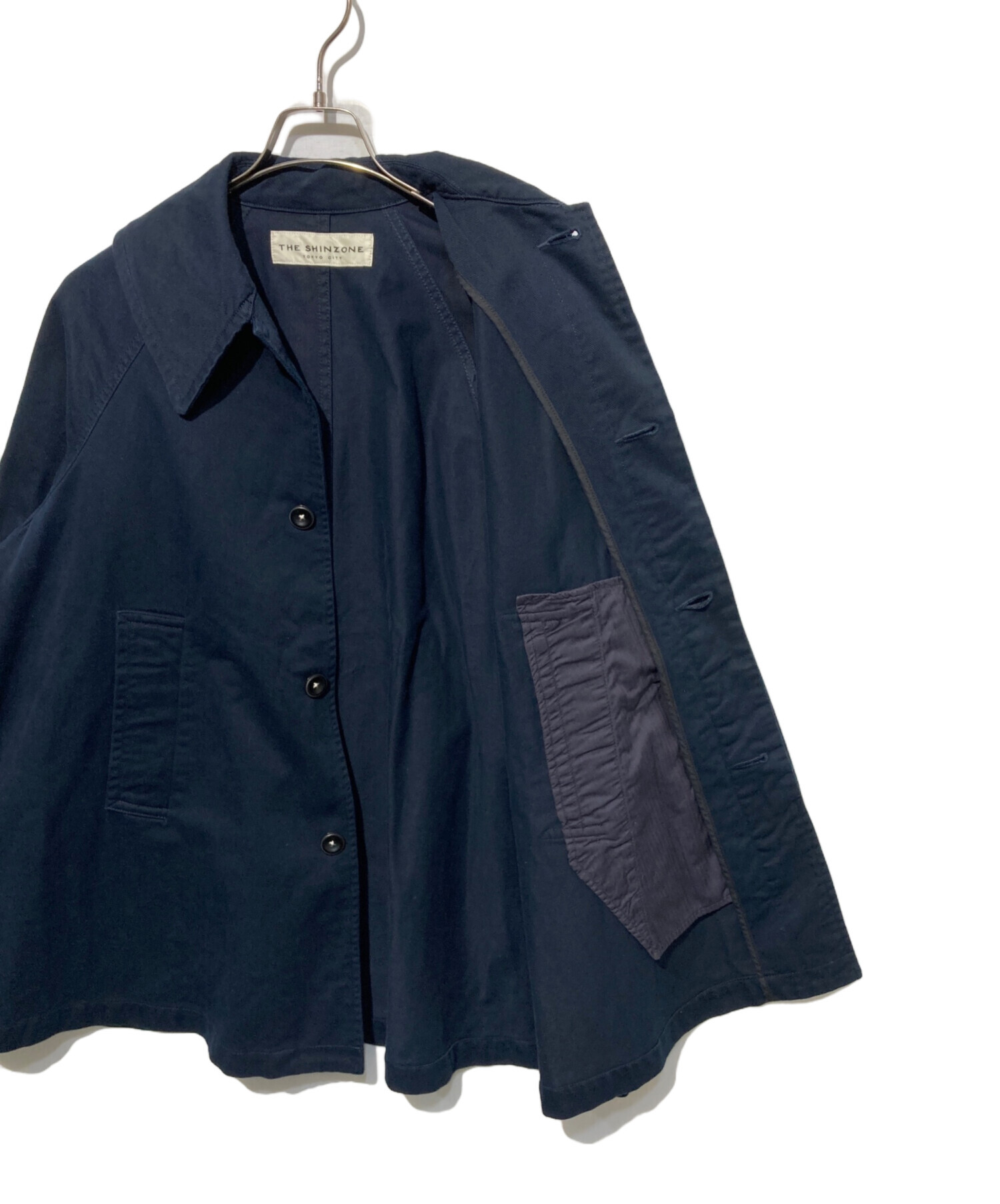 THE SHINZONE シンゾーン JERMYN COAT ネイビー SHINZONE（シンゾーン） ウール チェスター コート / レディース