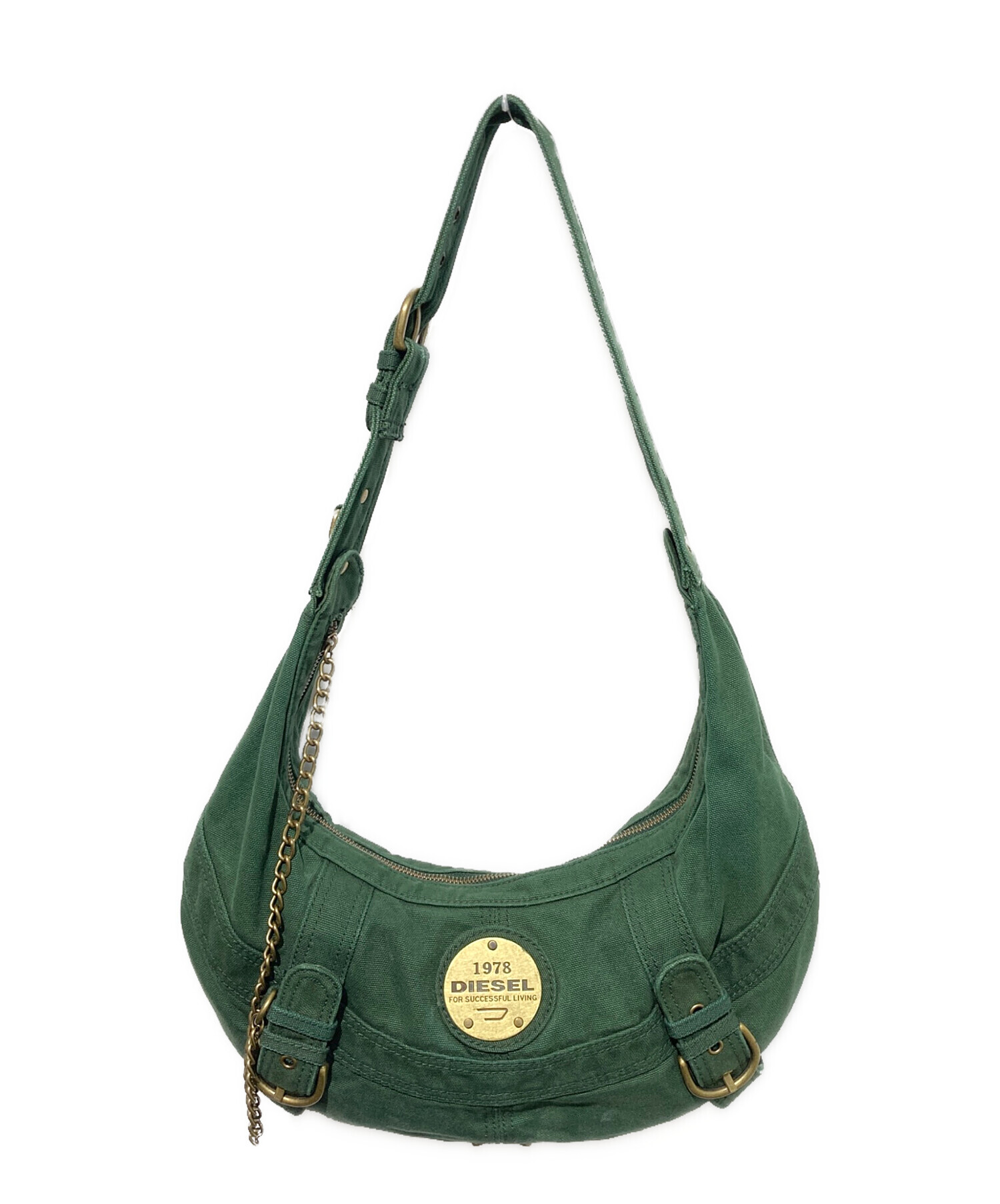 中古・古着通販】DIESEL (ディーゼル) ワンショルダーバッグ グリーン