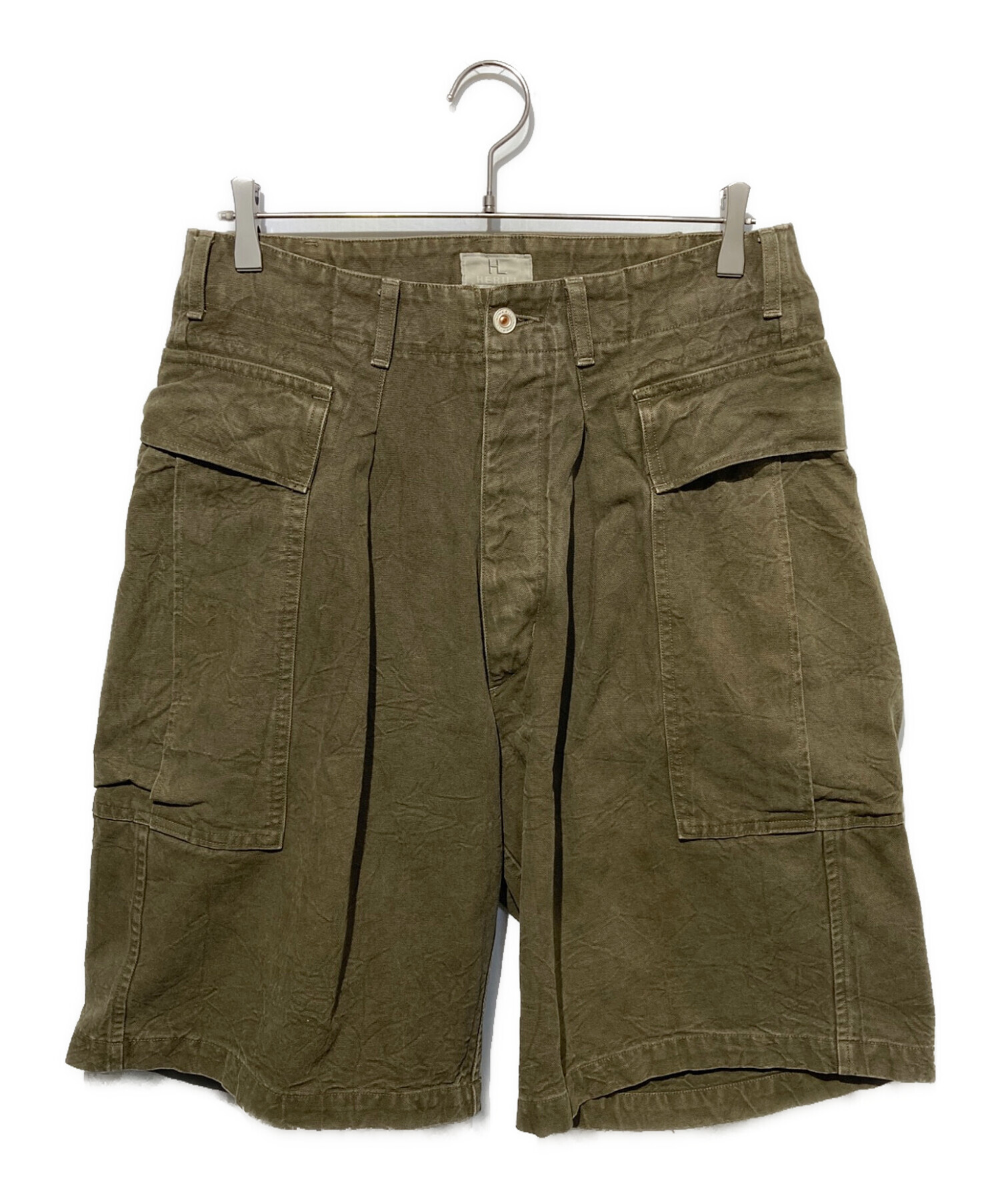 khaki別注 HERILL Duck Cargoshorts サイズ1 中古・古着通販】HERILL (ヘリル) Duck Cargoshorts カーゴショーツ