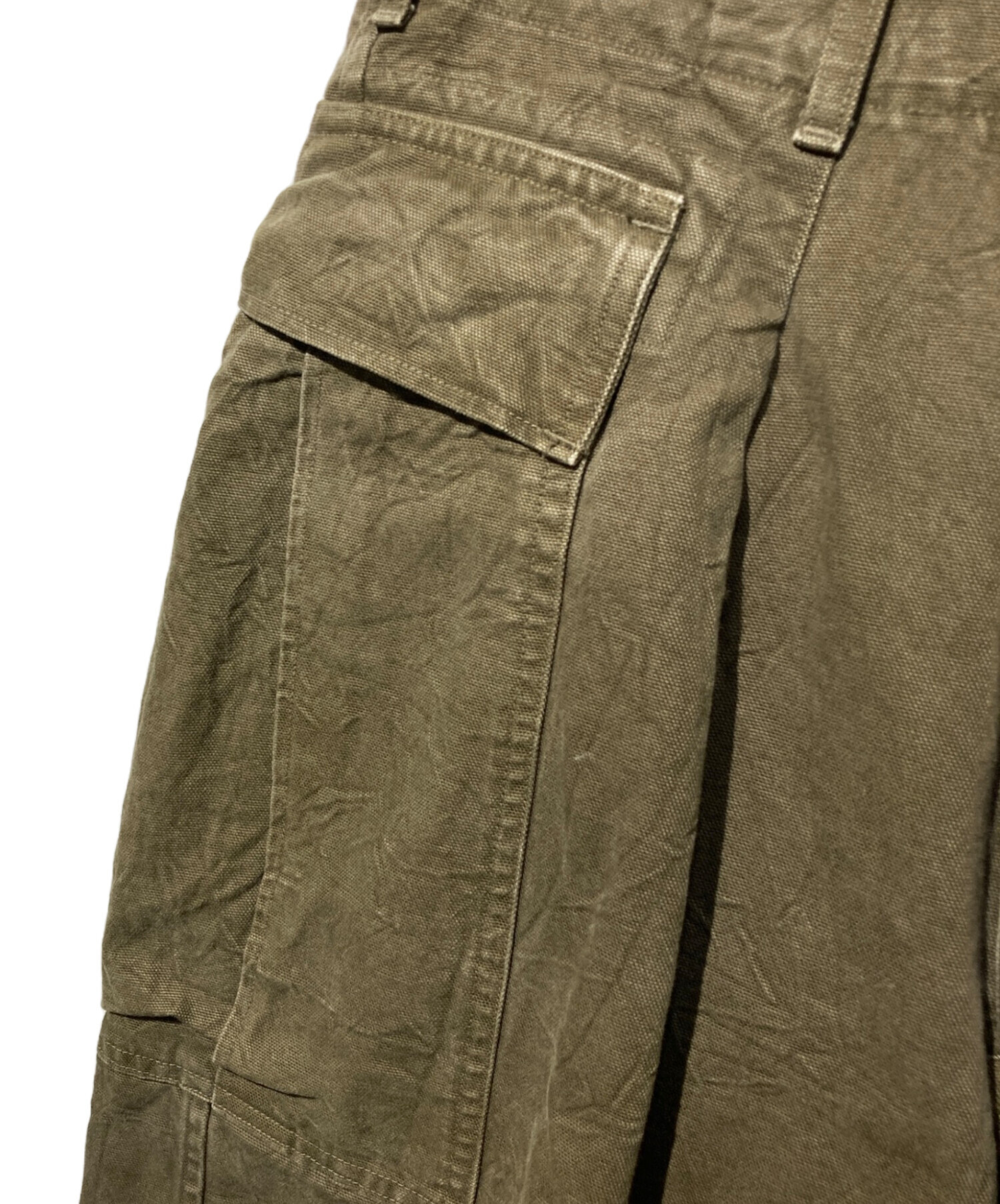 khaki別注 HERILL Duck Cargoshorts サイズ1 HERILL Duck Cargo Pants khaki 別注サイズ 1 - メルカリ