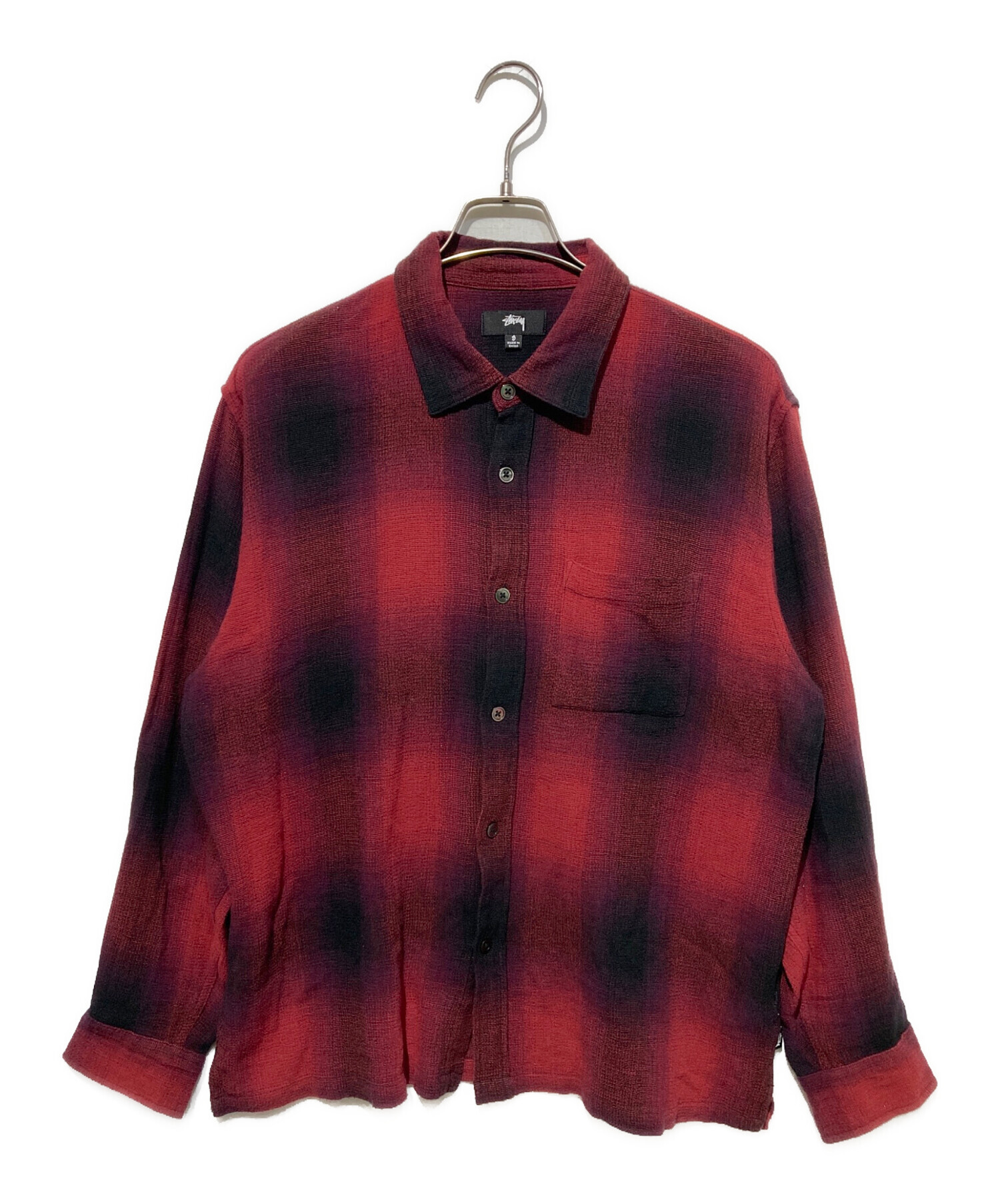 中古・古着通販】stussy (ステューシー) LOOSE WEAVE PLAID SHIRT