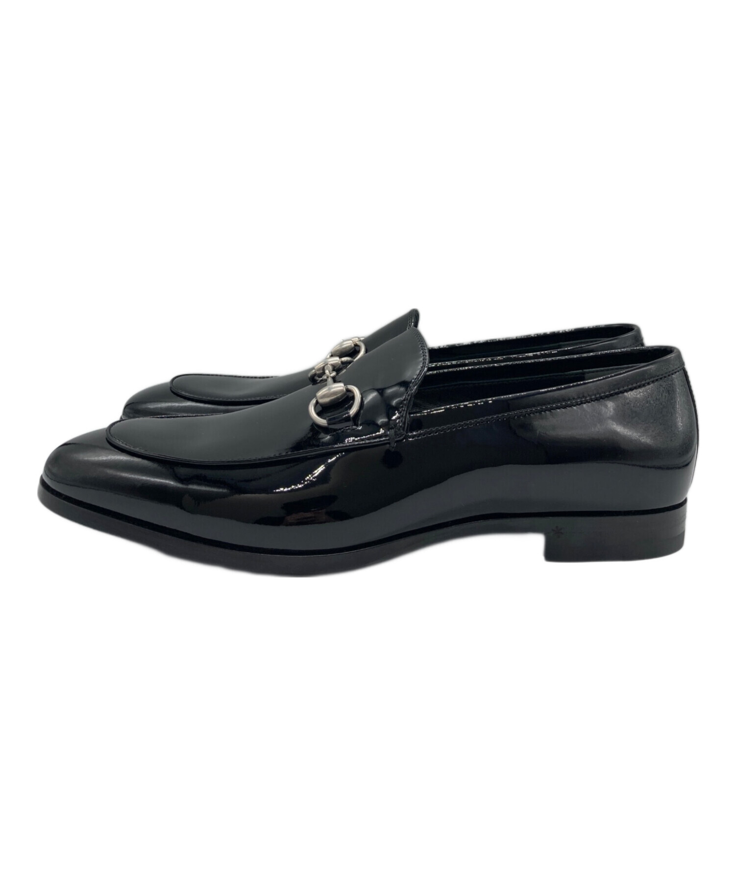中古・古着通販】GUCCI (グッチ) ホースビットローファー ブラック