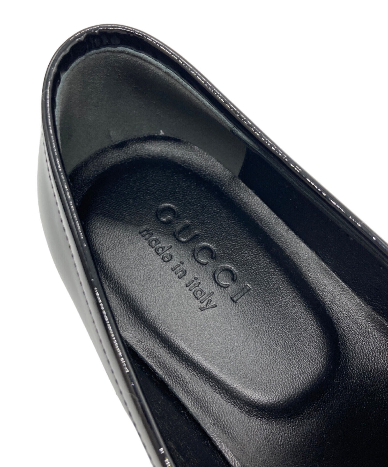 中古・古着通販】GUCCI (グッチ) ホースビットローファー ブラック