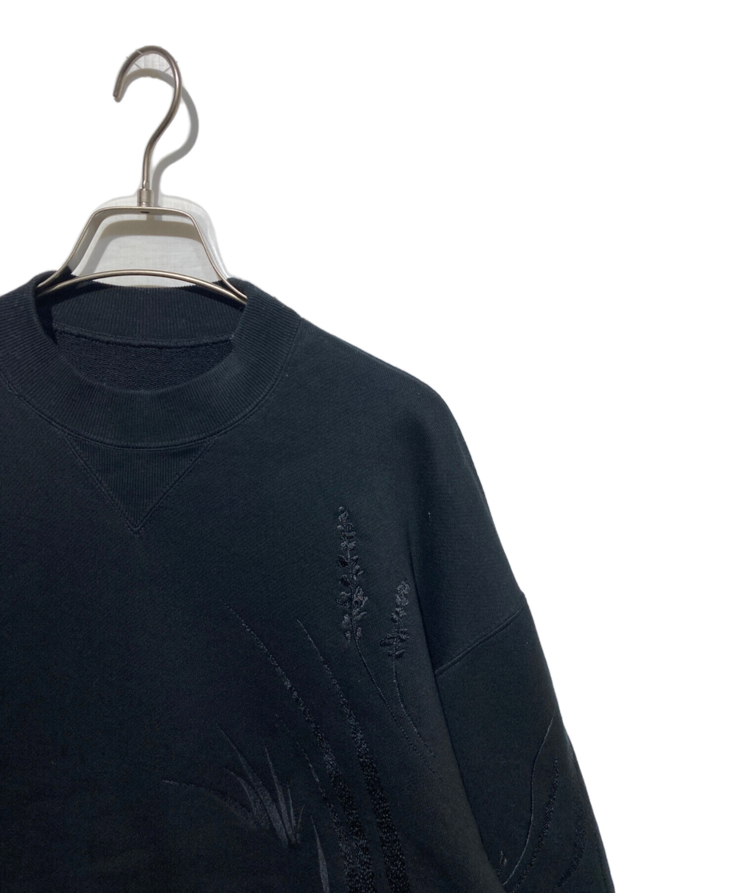 mame kurogouchi スウェット　ブラック　サイズ2 中古・古着通販】Mame Kurogouchi (マメクロゴウチ) Motif Embroidered