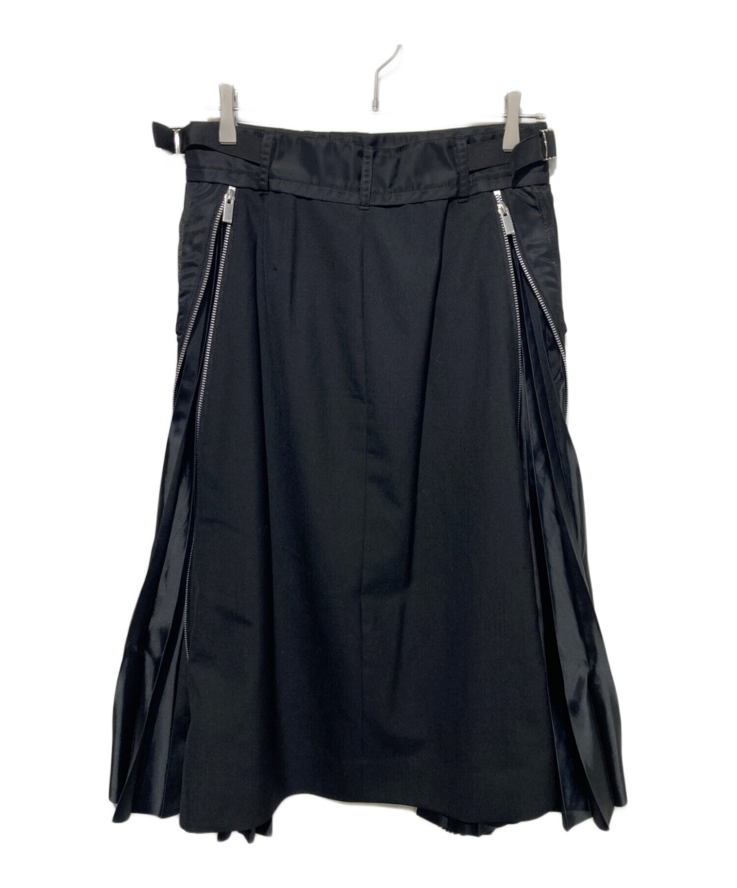 中古・古着通販】sacai (サカイ) プリーツロングスカート ブラック