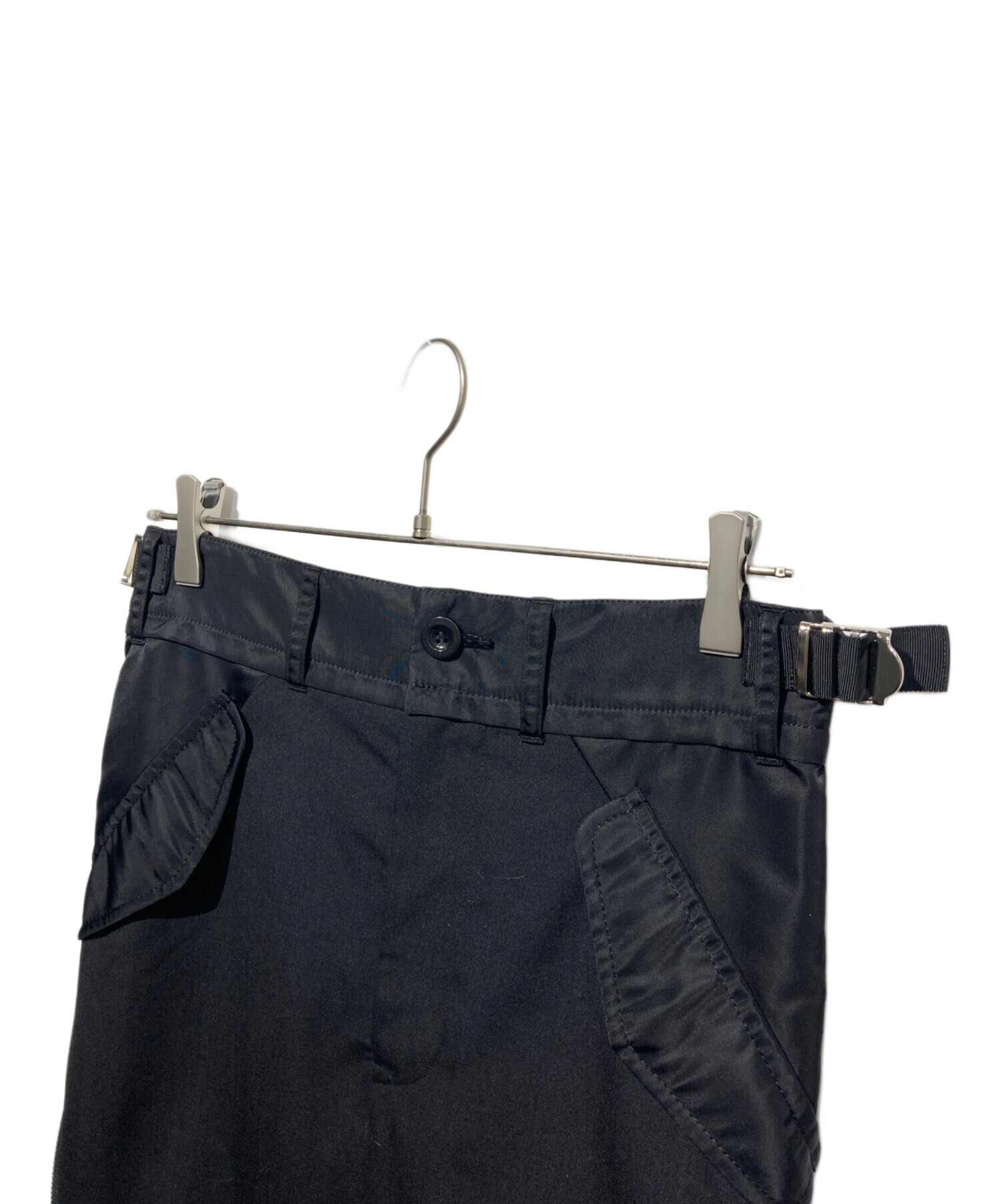 中古・古着通販】sacai (サカイ) プリーツロングスカート ブラック