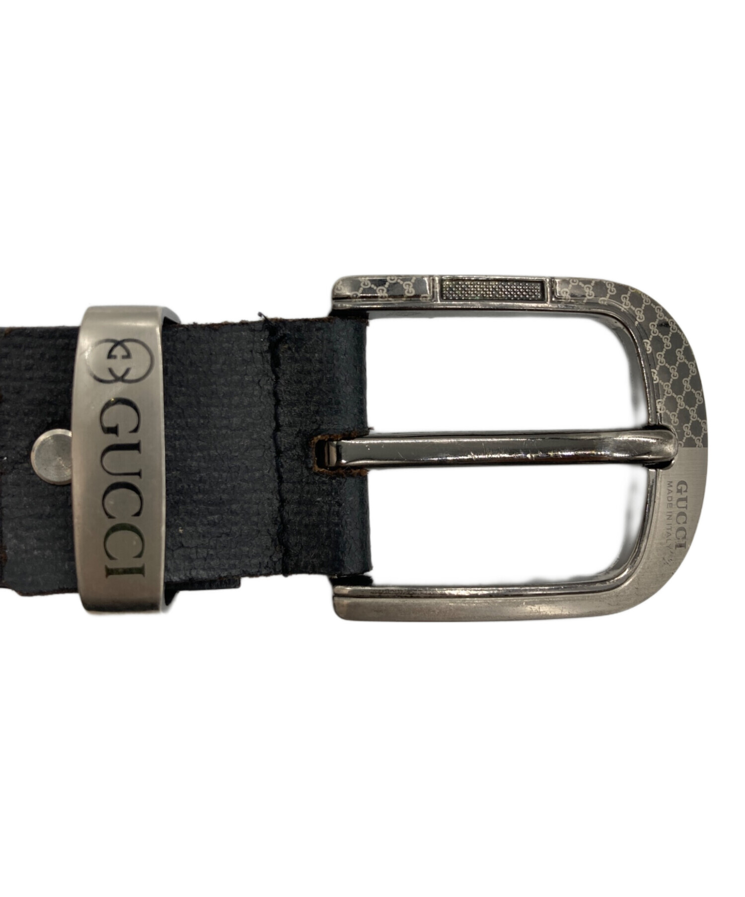 中古・古着通販】GUCCI (グッチ) レザーベルト ブラック｜ブランド