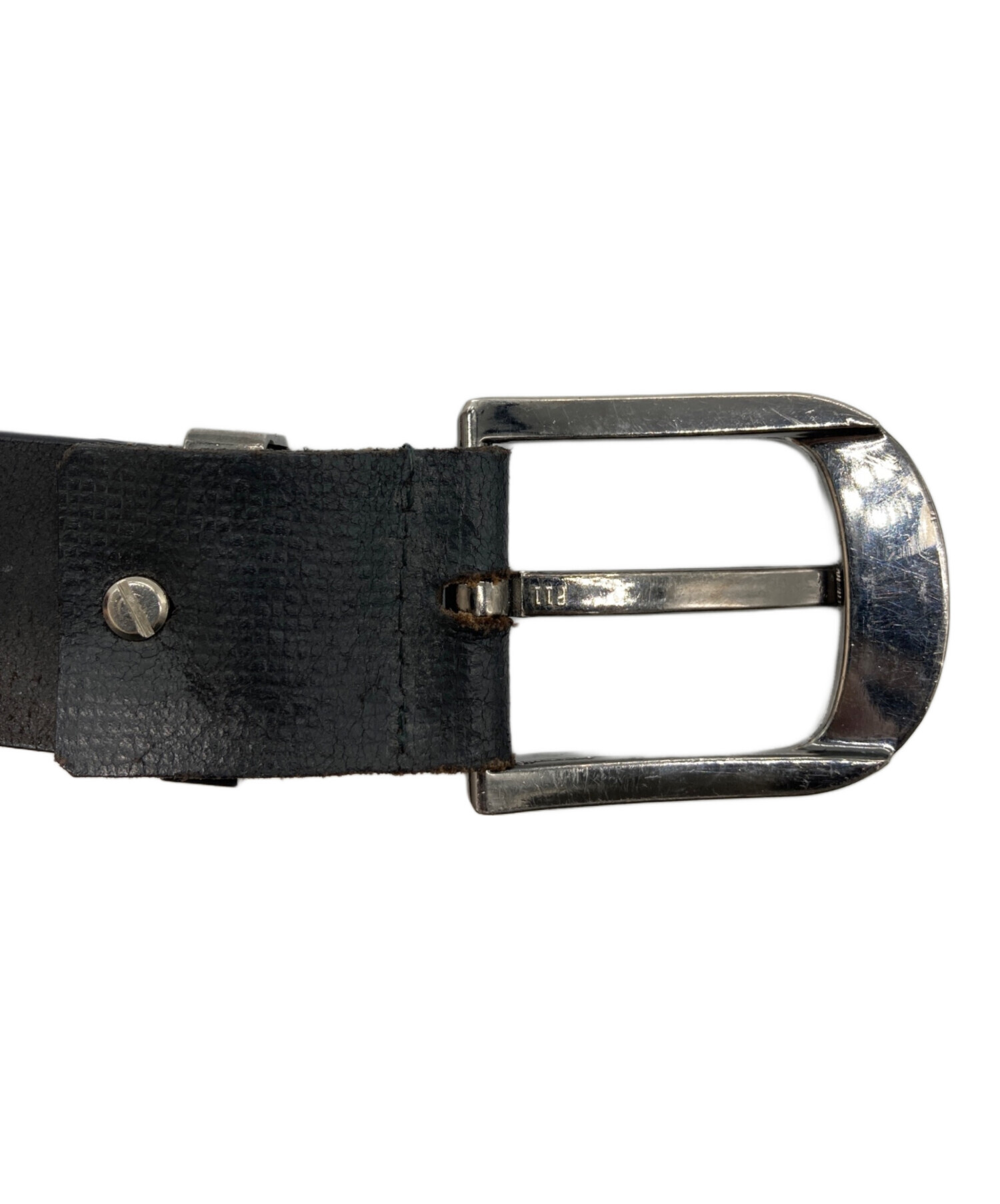 グッチ レザーベルト ABランク 鑑定済み正規品 本革 中古・古着通販】GUCCI (グッチ) レザーベルト ブラック｜ブランド