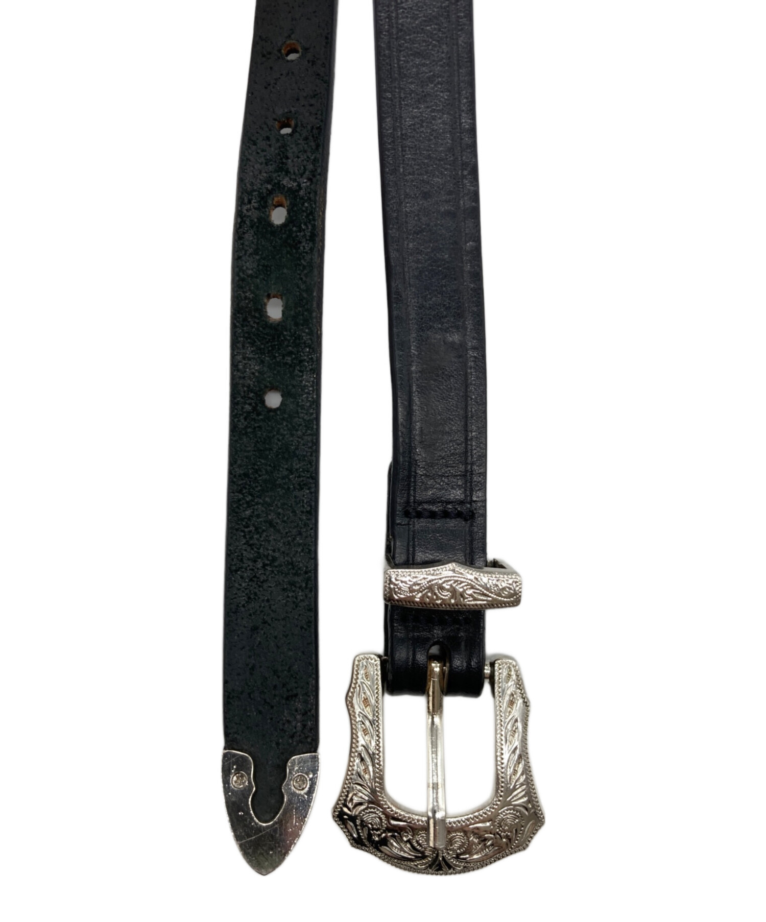 中古・古着通販】TORY LEATHER (トリーレザー) ベルト ブラック サイズ
