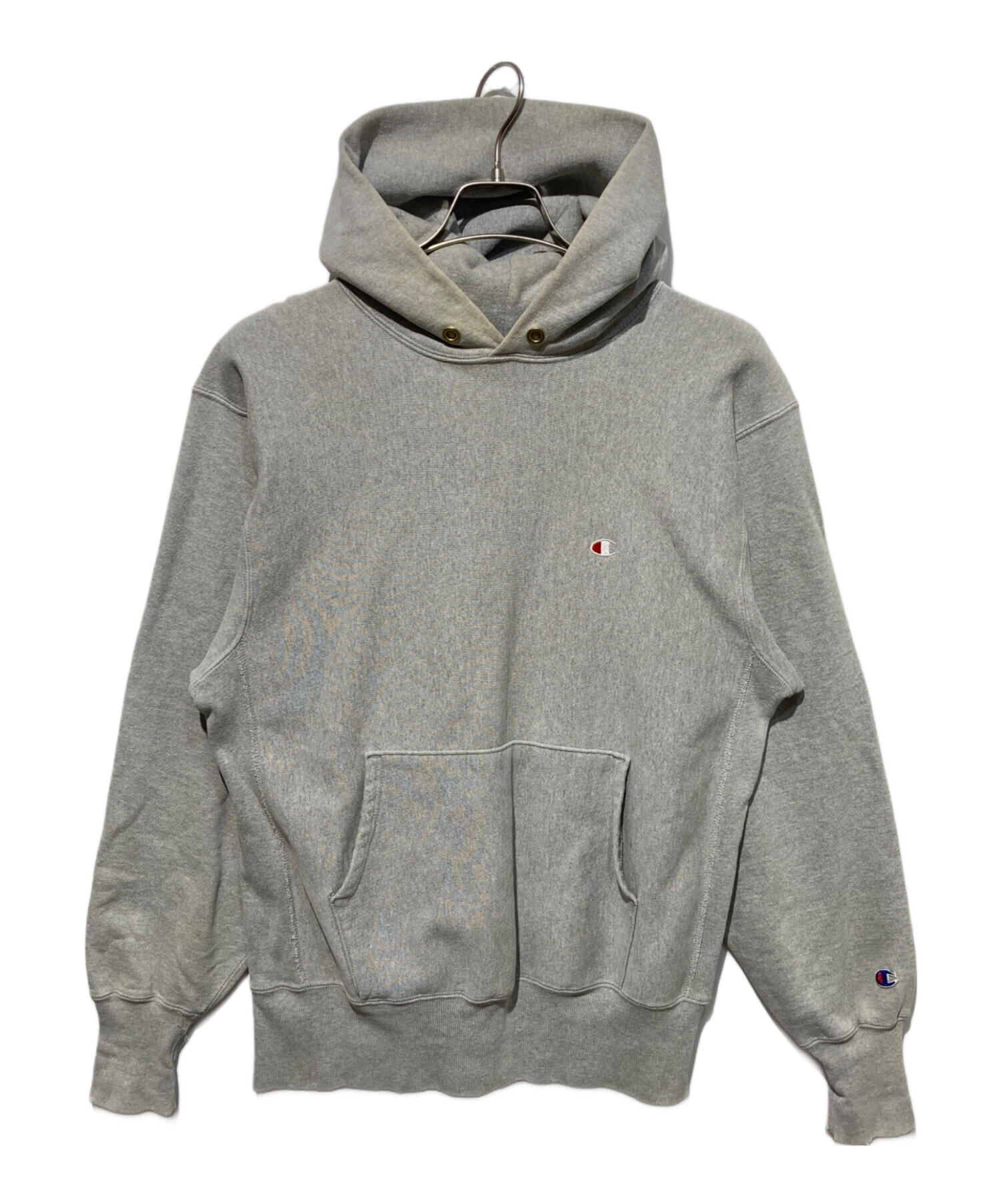 【US規格】チャンピオン リバースウィーブ パーカー S 3面プリント グレー 中古・古着通販】Champion REVERSE WEAVE (チャンピオン リバース
