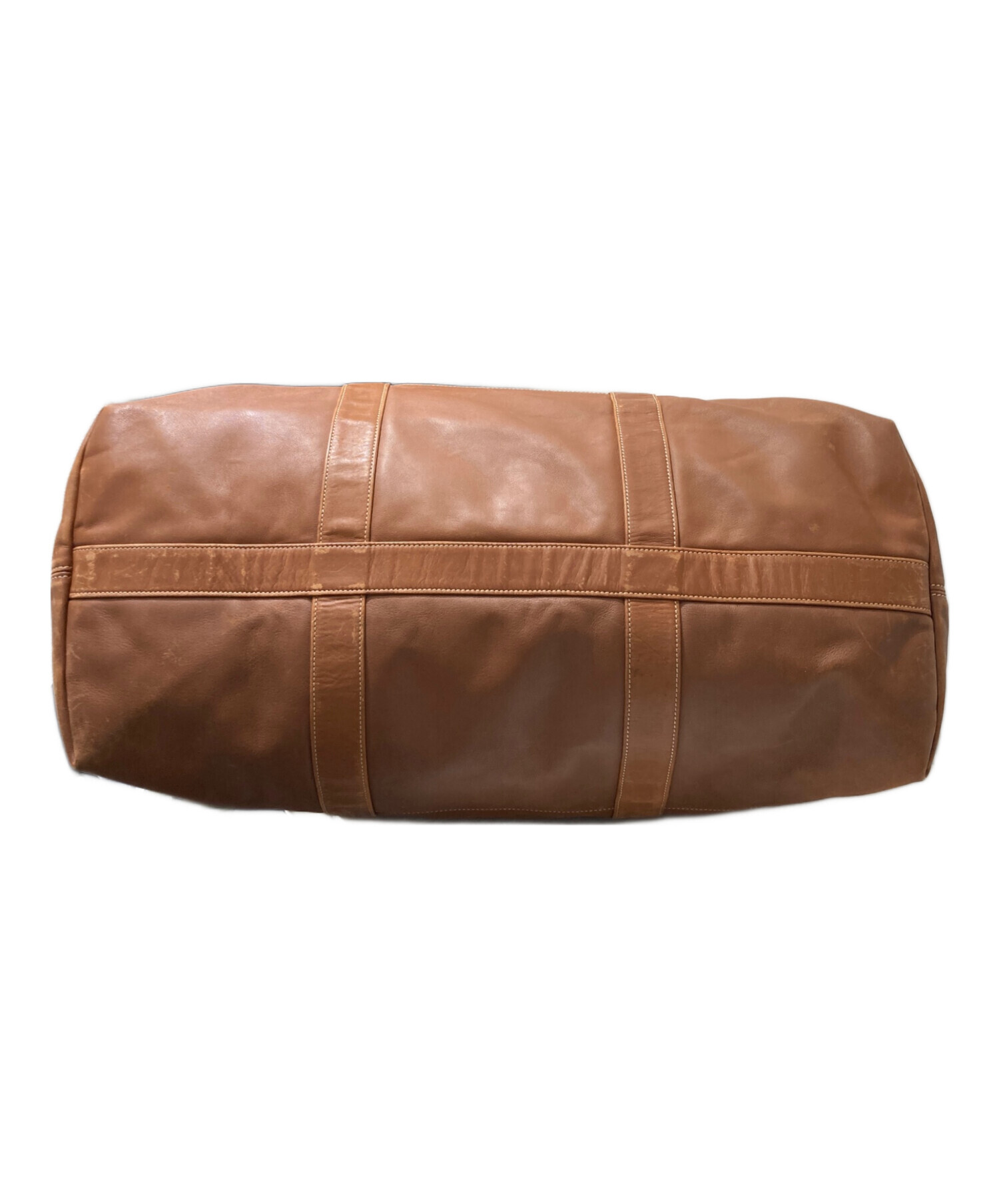 中古・古着通販】COACH (コーチ) レザーボストンバッグ ブラウン