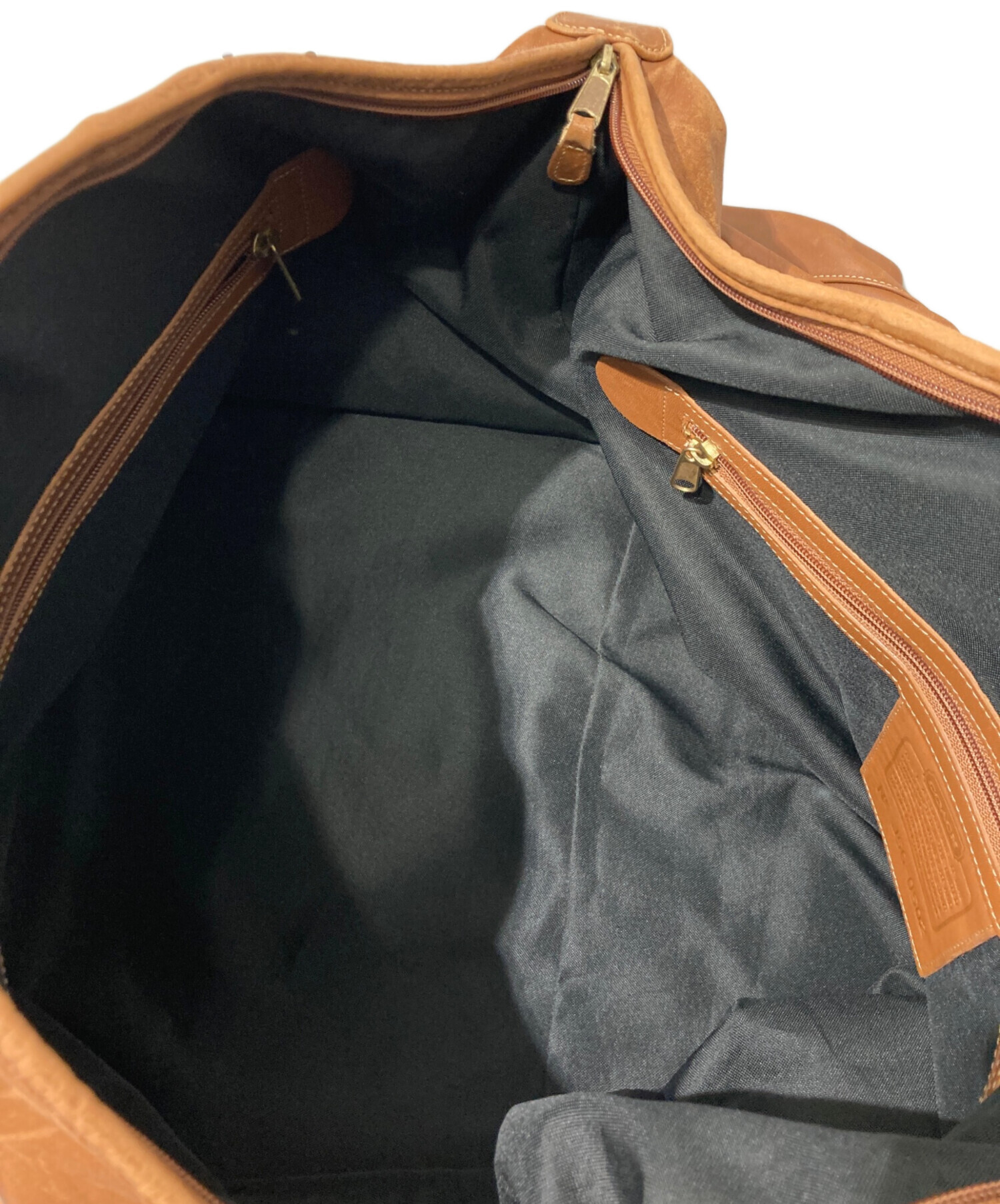 中古・古着通販】COACH (コーチ) レザーボストンバッグ ブラウン