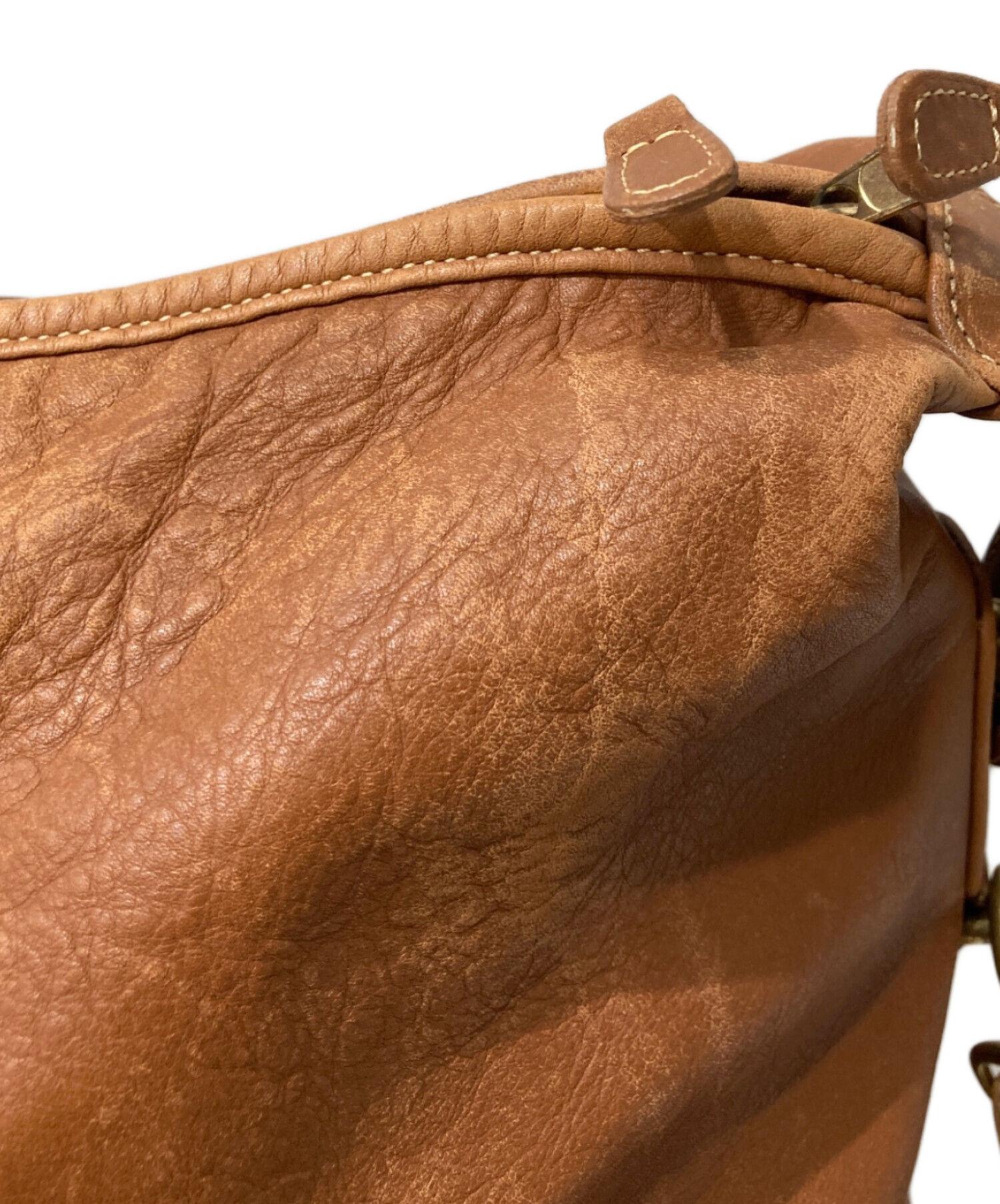 中古・古着通販】COACH (コーチ) レザーボストンバッグ ブラウン