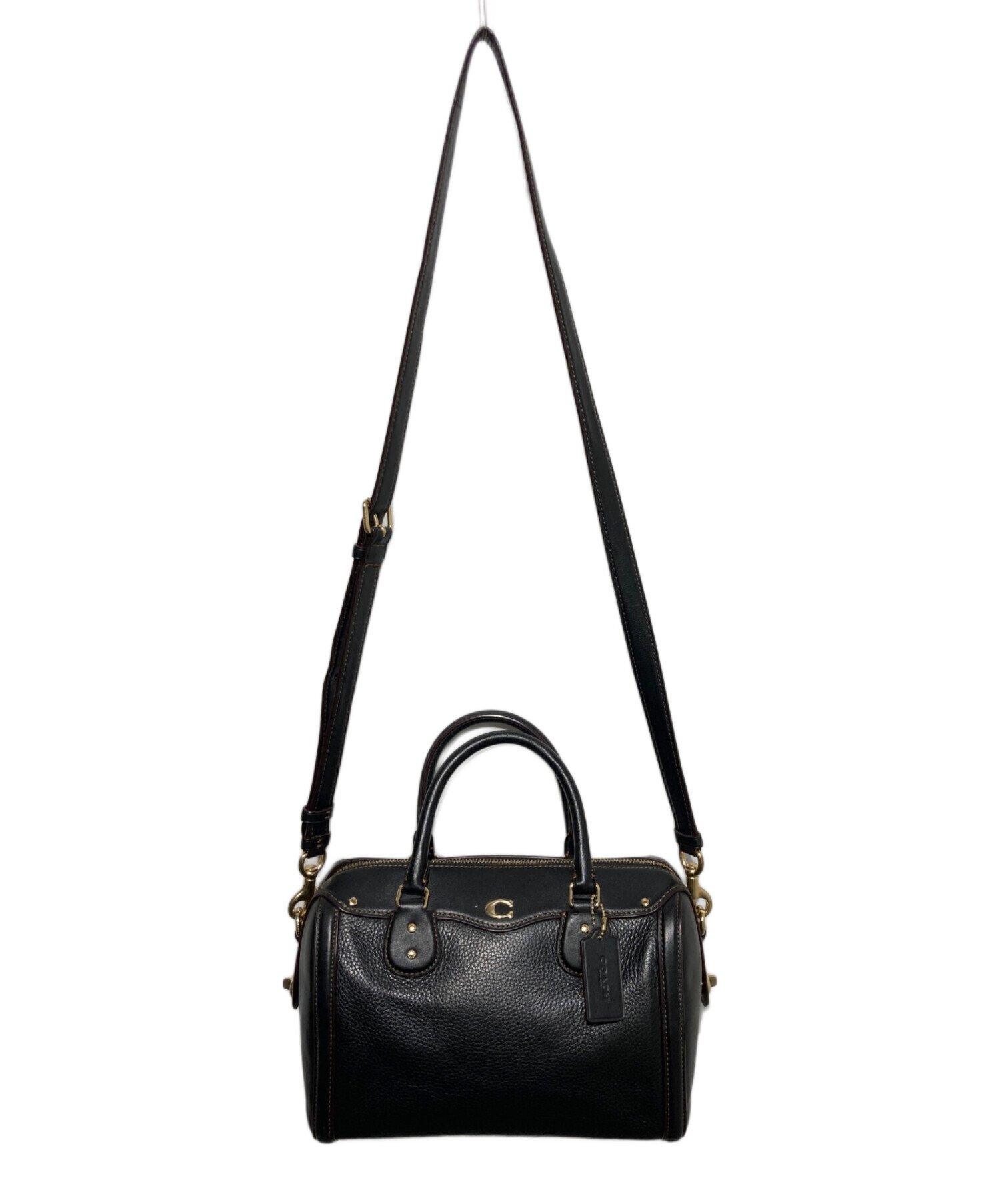 中古・古着通販】COACH (コーチ) ミニボストンバッグ ブラック