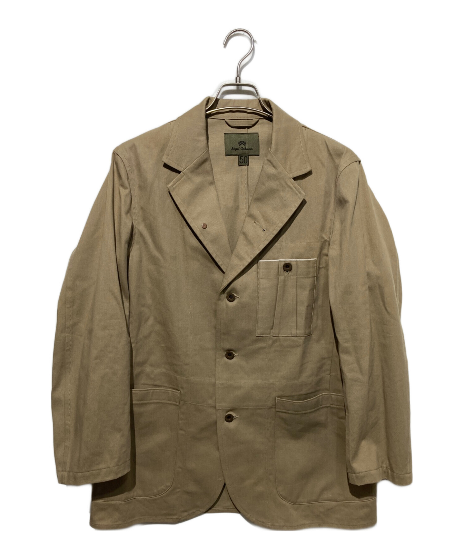 ナイジェルケーボン　コットンリネン テーラードジャケット　カバーオール 中古・古着通販】NIGEL CABOURN (ナイジェルケーボン) コットン