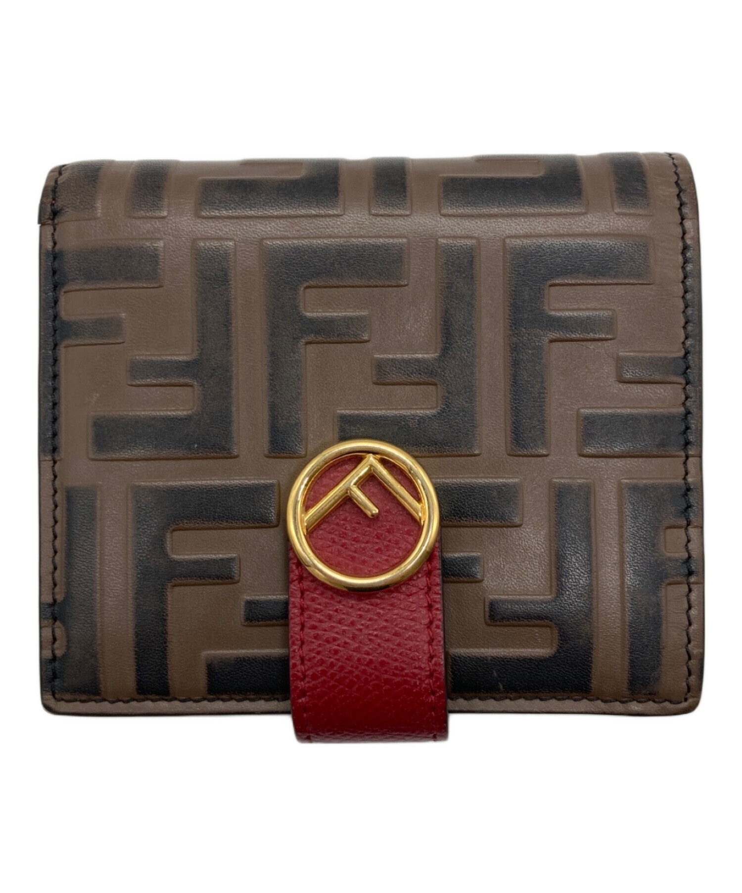 中古・古着通販】FENDI (フェンディ) 2つ折り財布 ブラウン｜ブランド