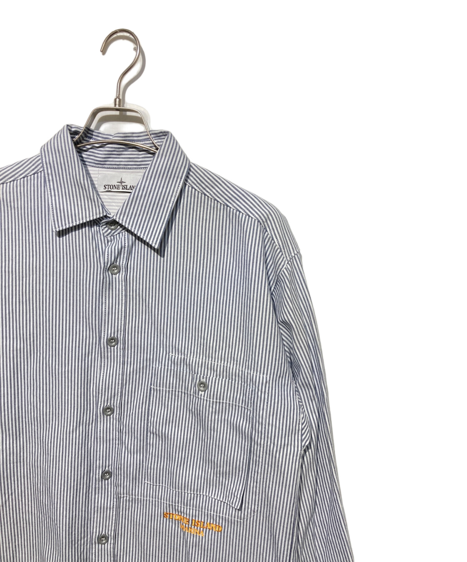 90年代STONE ISLAND ストライプシャツ Mサイズ オールド 【公式通販】