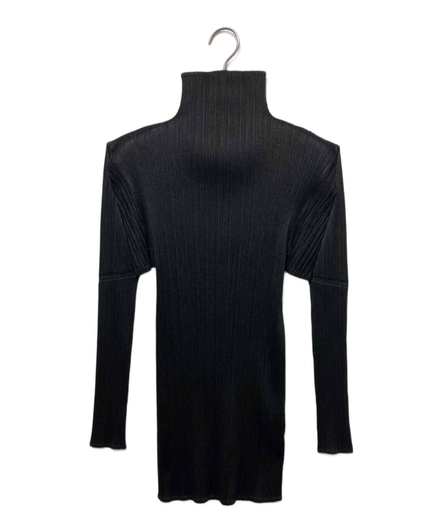 PLEATS PLEASE ブラック プリーツハイネック長袖 PLEATS PLEASE ISSEY 