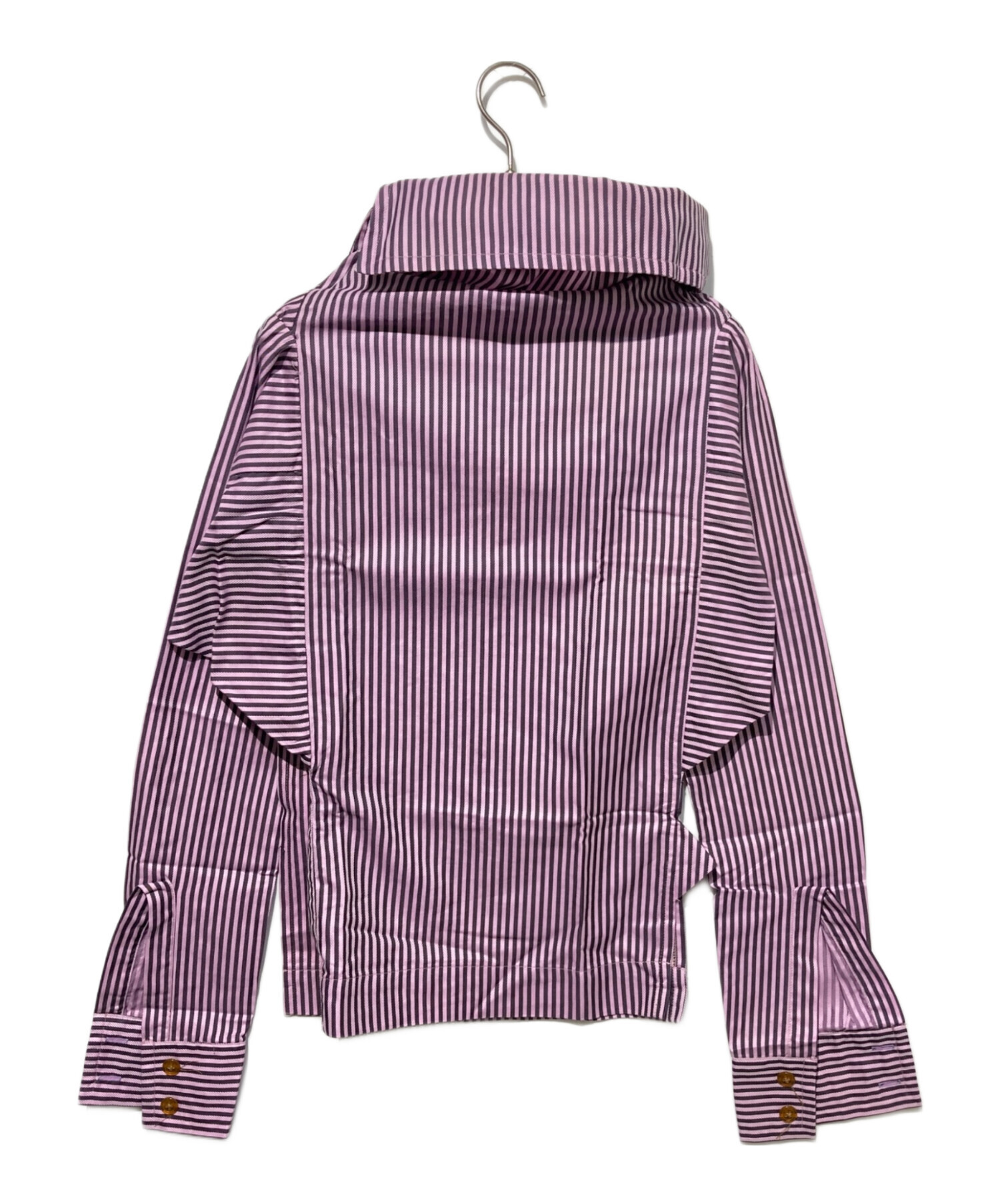 vivienne westwood【美品】アシンメトリーストライプシャツ 中古・古着通販】Vivienne Westwood LONDON (ヴィヴィアンウエスト