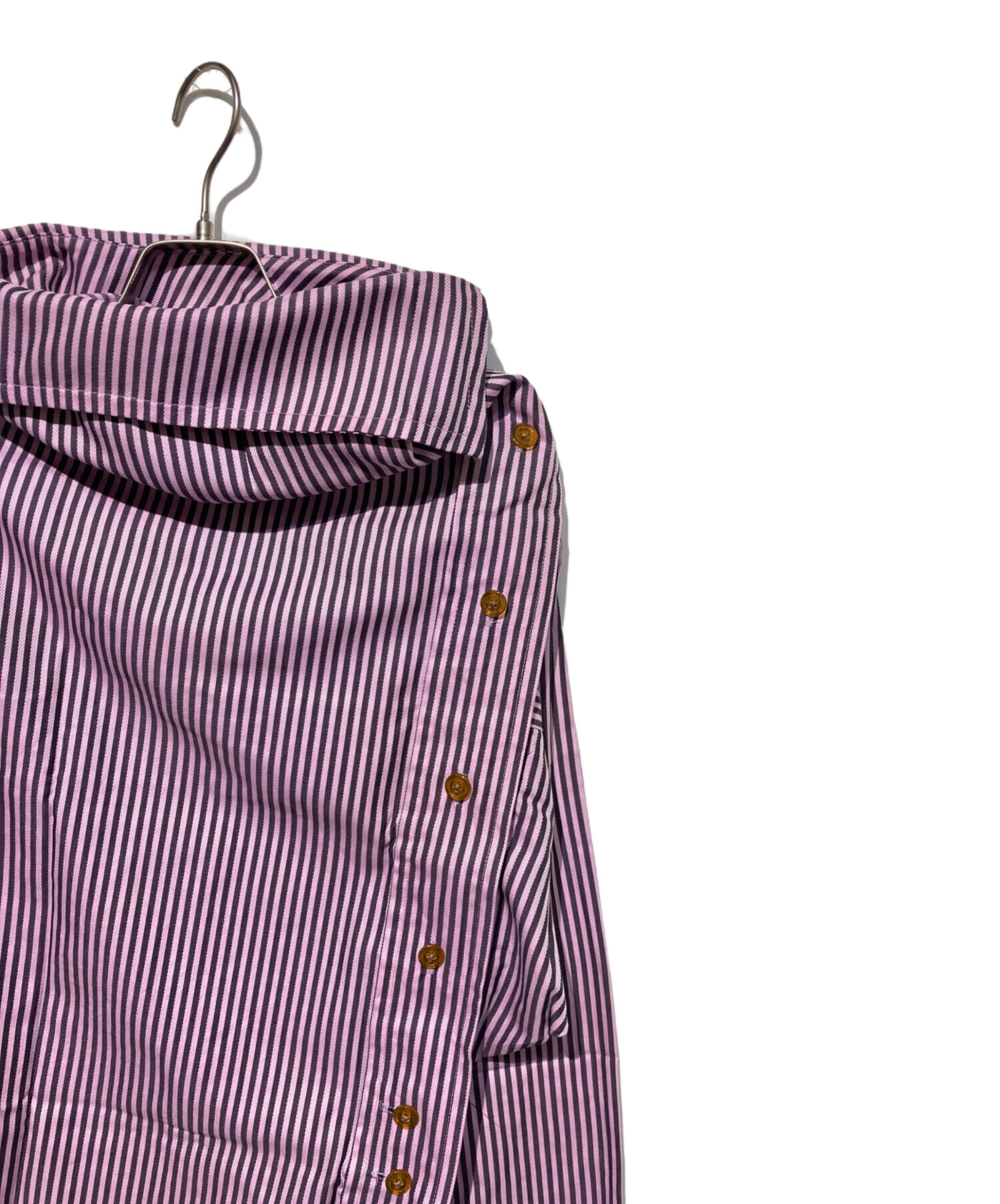 vivienne westwood【美品】アシンメトリーストライプシャツ 中古・古着通販】Vivienne Westwood (ヴィヴィアンウエストウッド