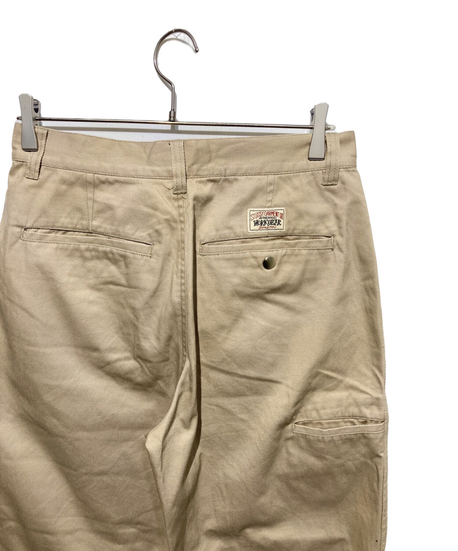 中古・古着通販】stussy (ステューシー) CHINO WORK PANT ベージュ 中古・古着通販】stussy (ステューシー) CHINO WORK PANT ベージュ