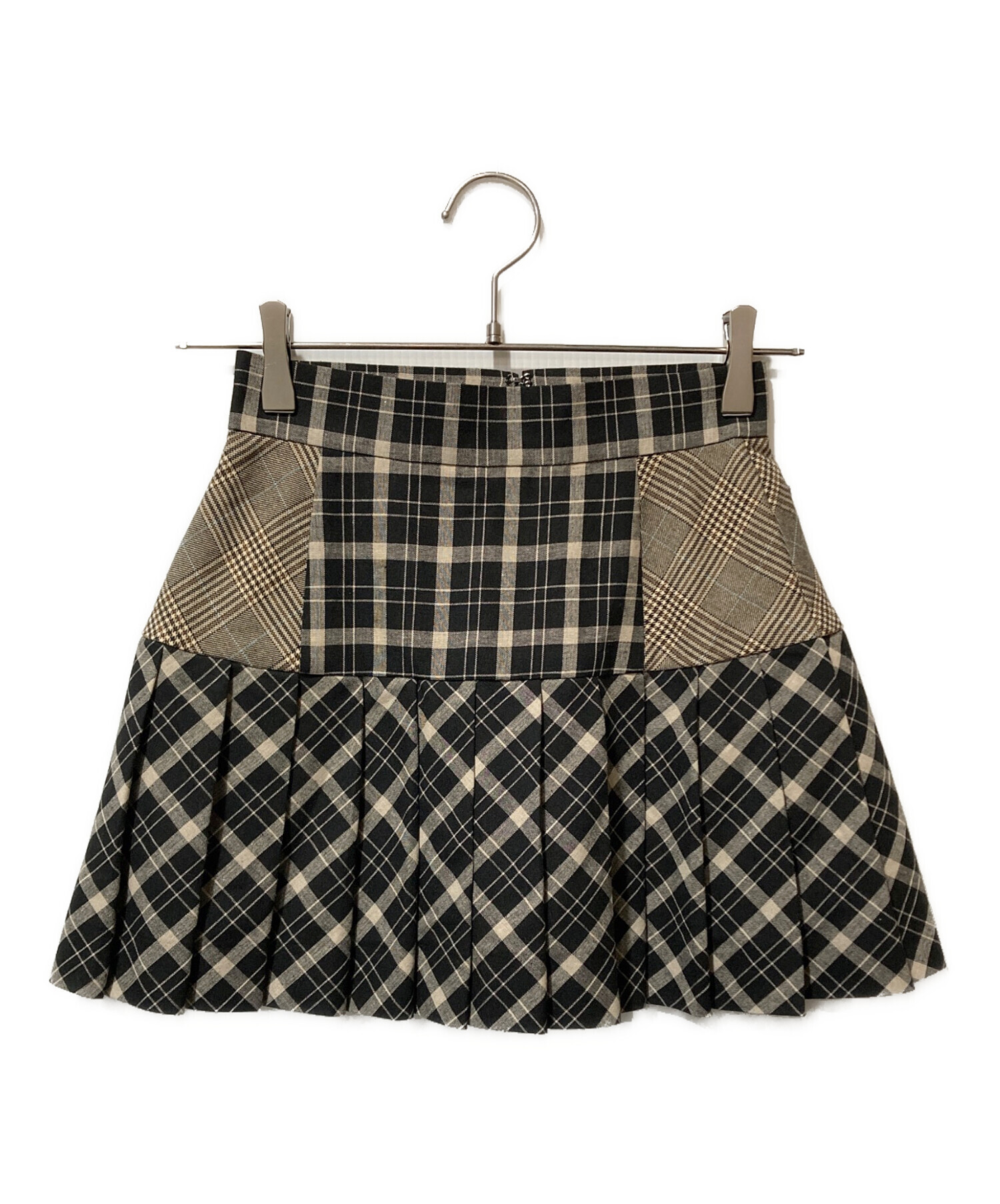中古・古着通販】ANDMARY (アンドマリー) Coco check pleats skirt