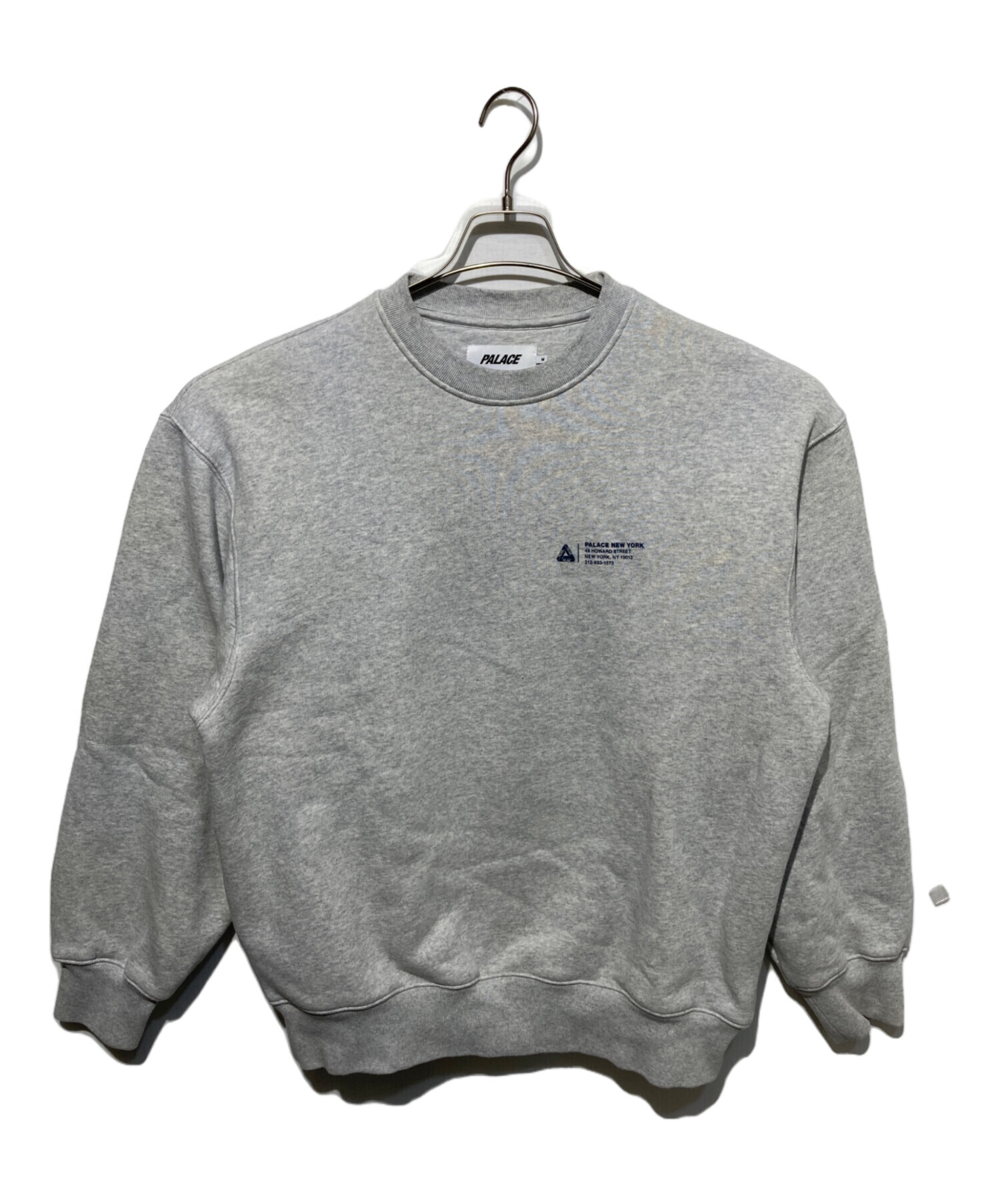 PALACE グレー スウェット 中古・古着通販】PALACE (パレス) SHOP LOCATOR CREW スウェット