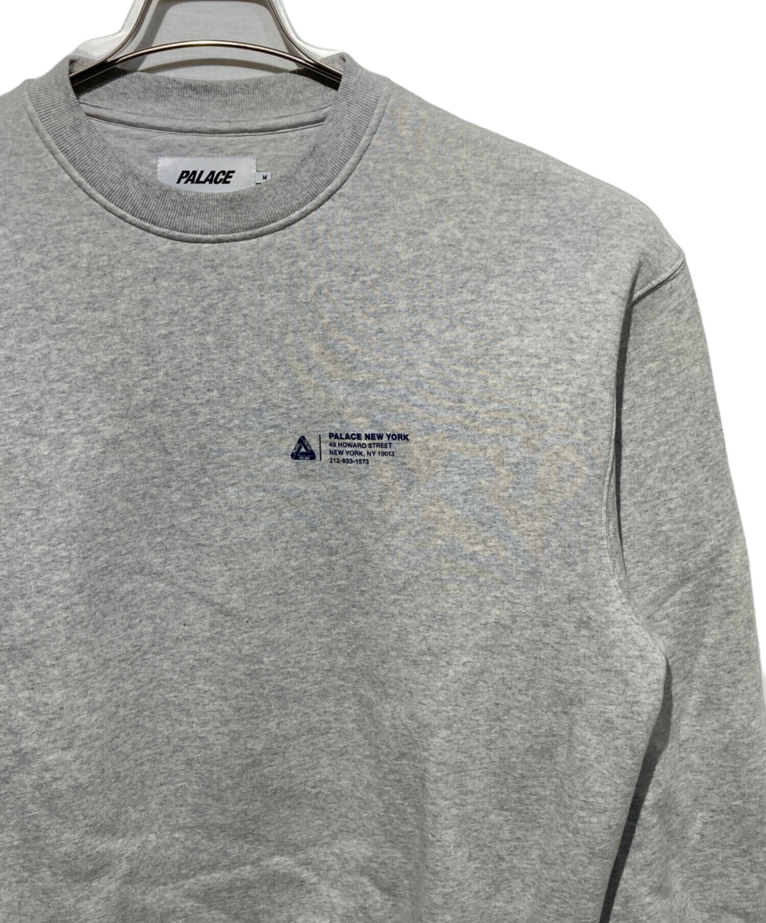 PALACE グレー スウェット 中古・古着通販】PALACE (パレス) SHOP LOCATOR CREW スウェット