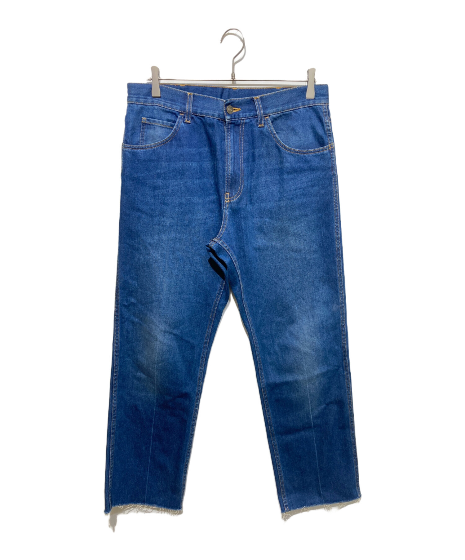 中古・古着通販】GUCCI (グッチ) カットオフデニムパンツ インディゴ