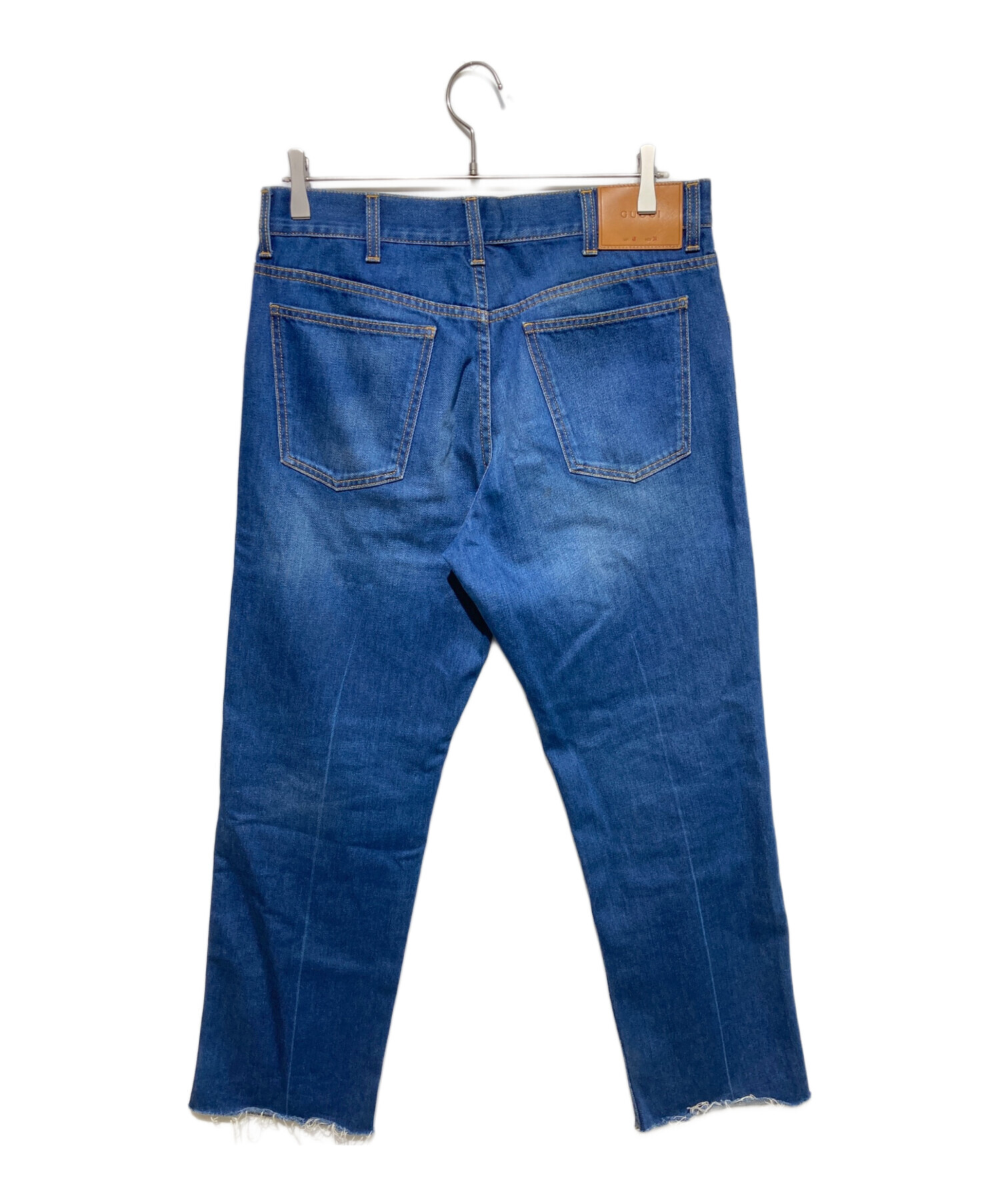 中古・古着通販】GUCCI (グッチ) カットオフデニムパンツ インディゴ